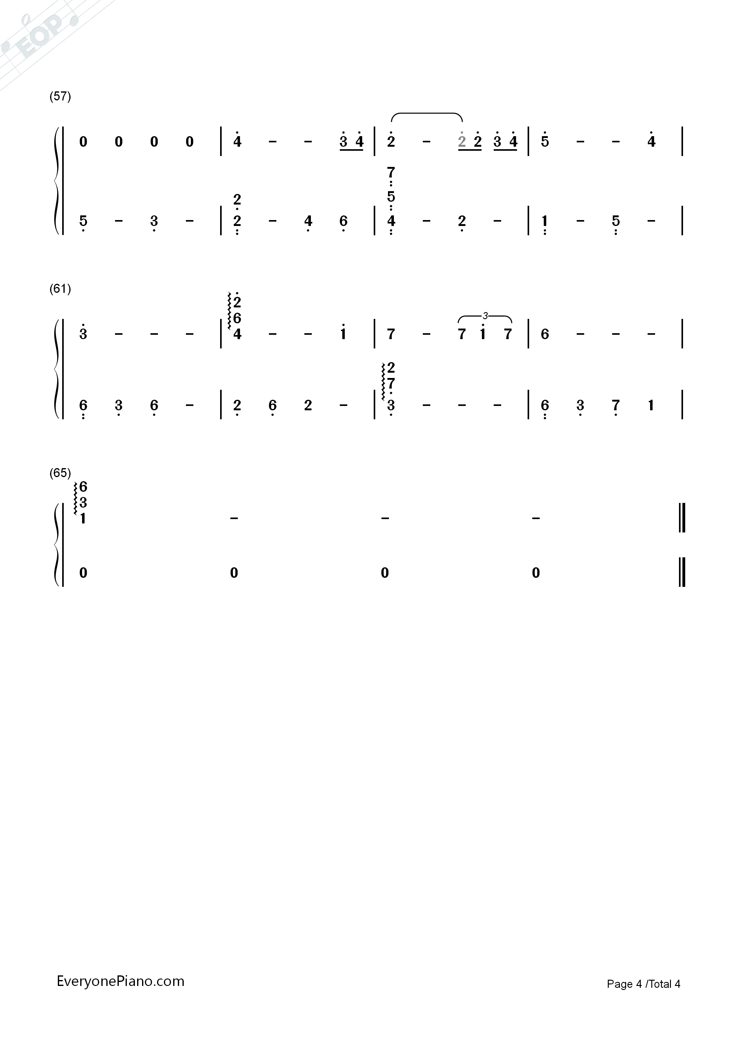 A_Little_Prayer唐心单恋钢琴简谱_渡辺博也演唱