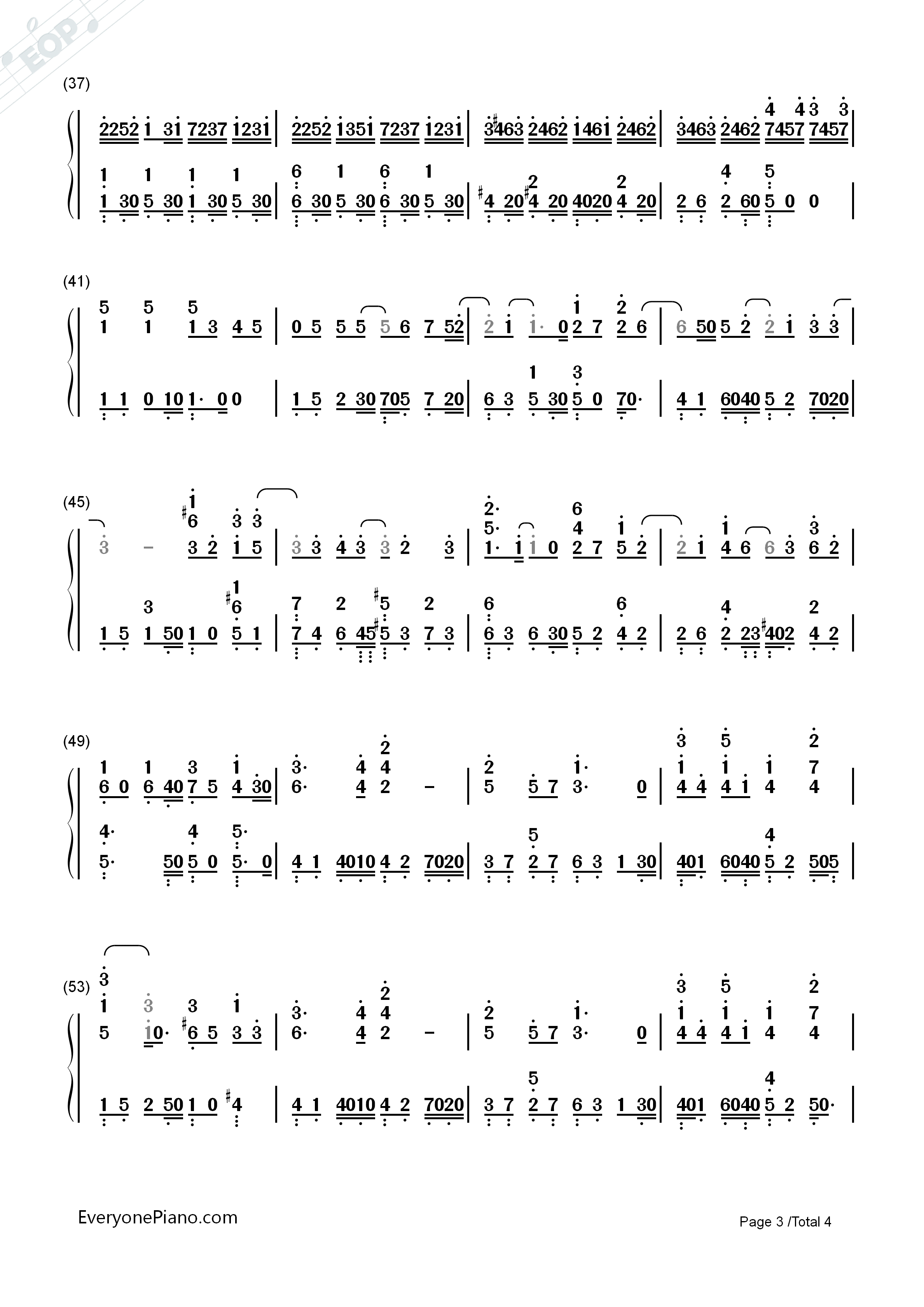 蒲公英的约定钢琴简谱_周杰伦演唱