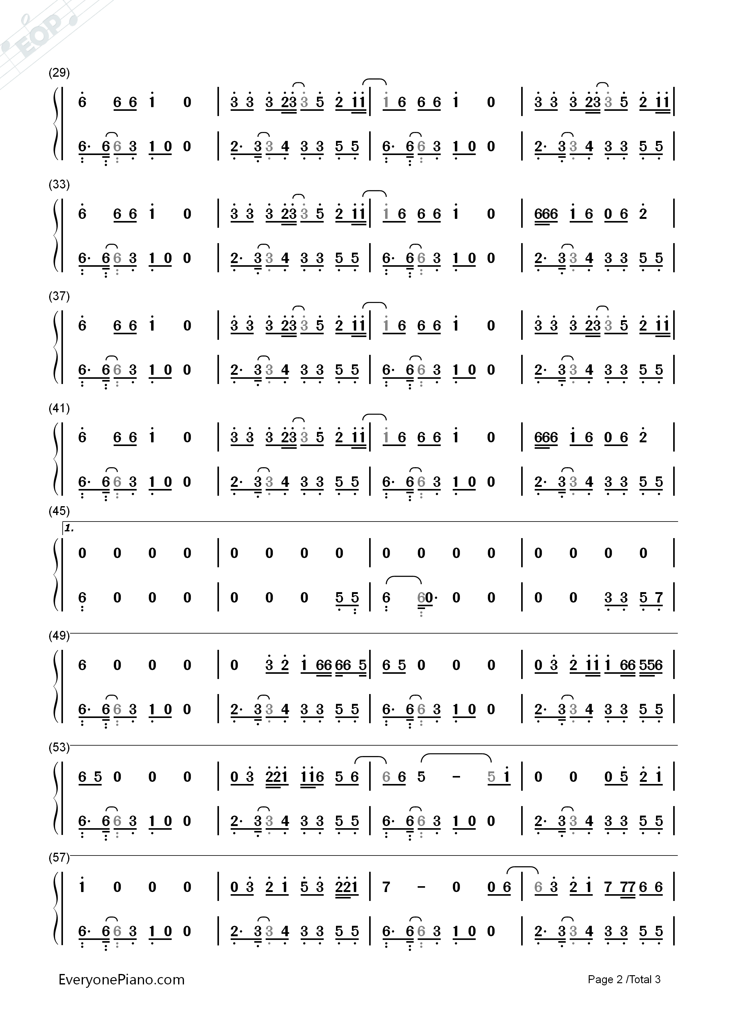 You_Don't_Know_Me钢琴简谱_Jax_Jones_Raye演唱