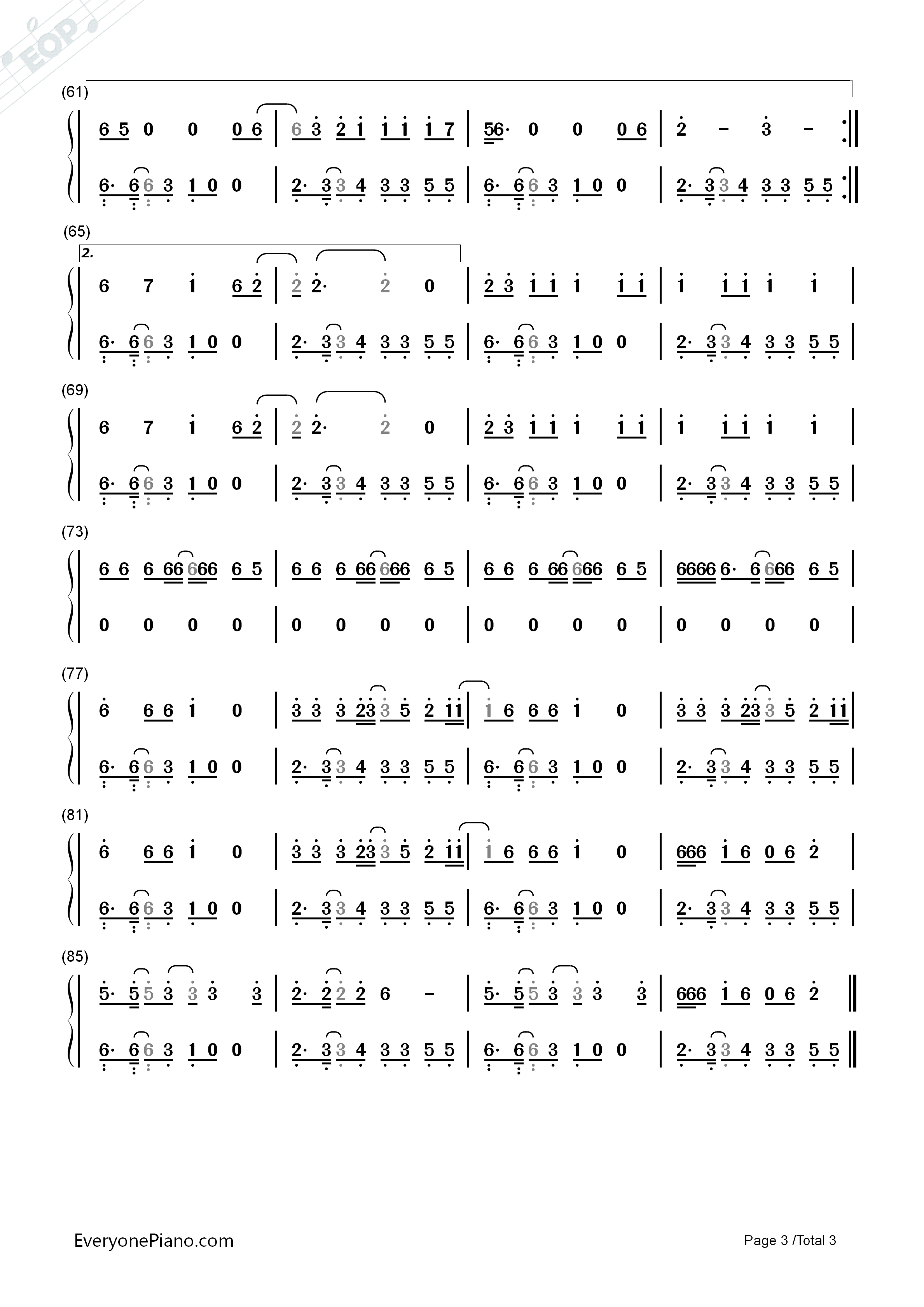 You_Don't_Know_Me钢琴简谱_Jax_Jones_Raye演唱