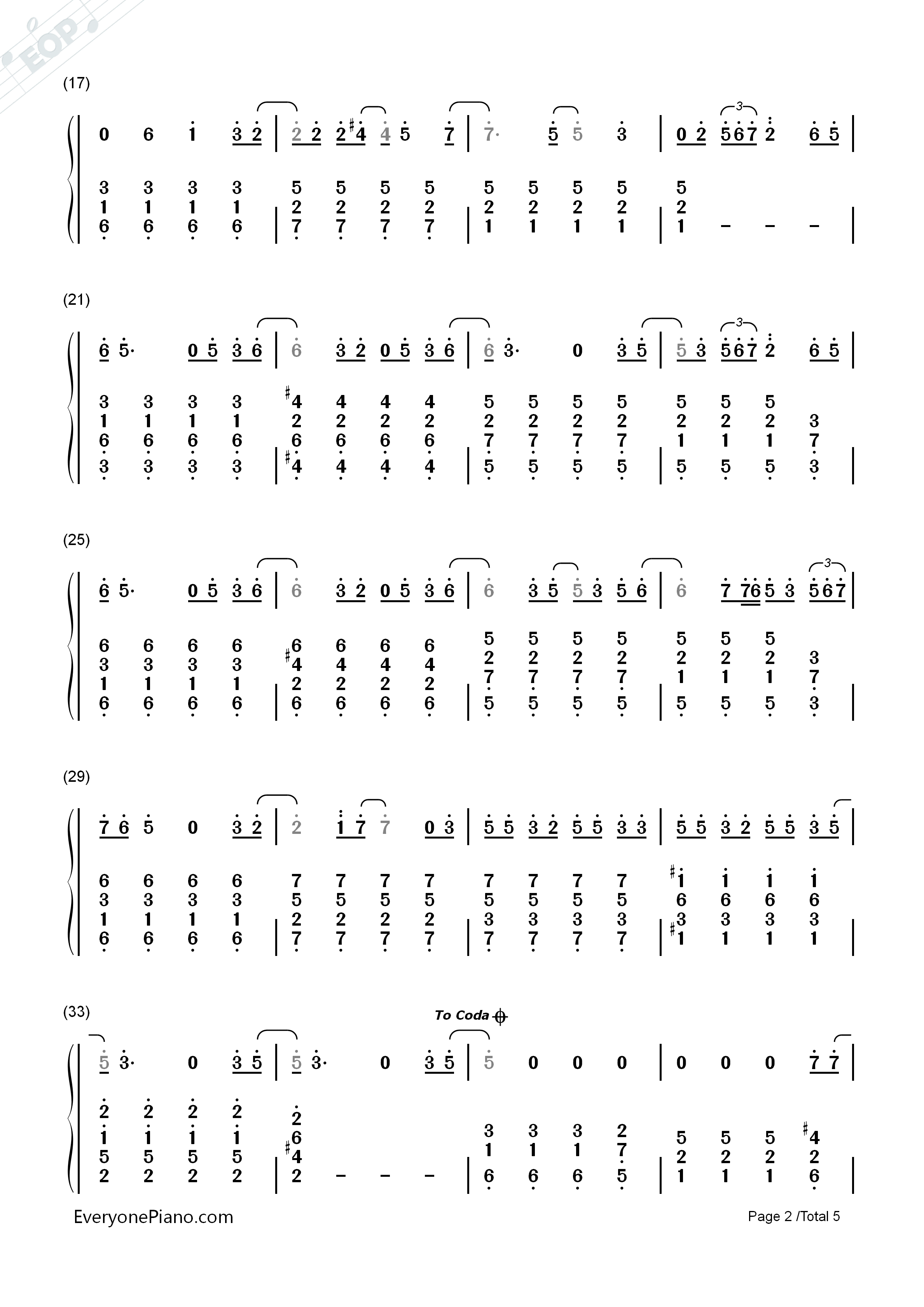 Love_Song钢琴简谱_Sara_Bareilles演唱