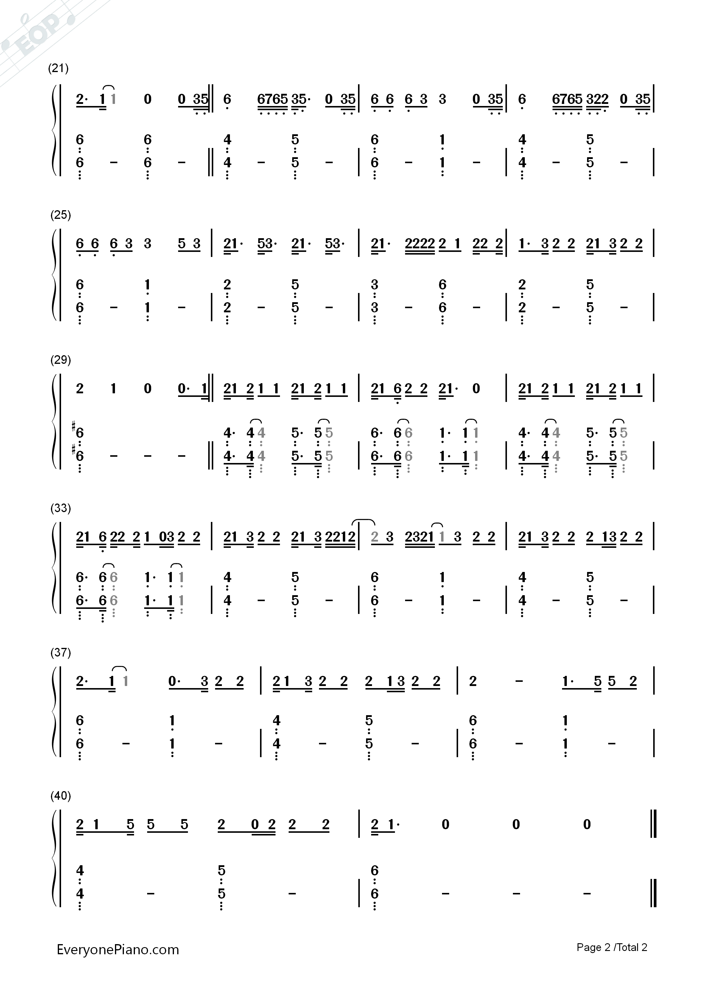 Young_and_Beautiful钢琴简谱_Lana_Del_Rey演唱