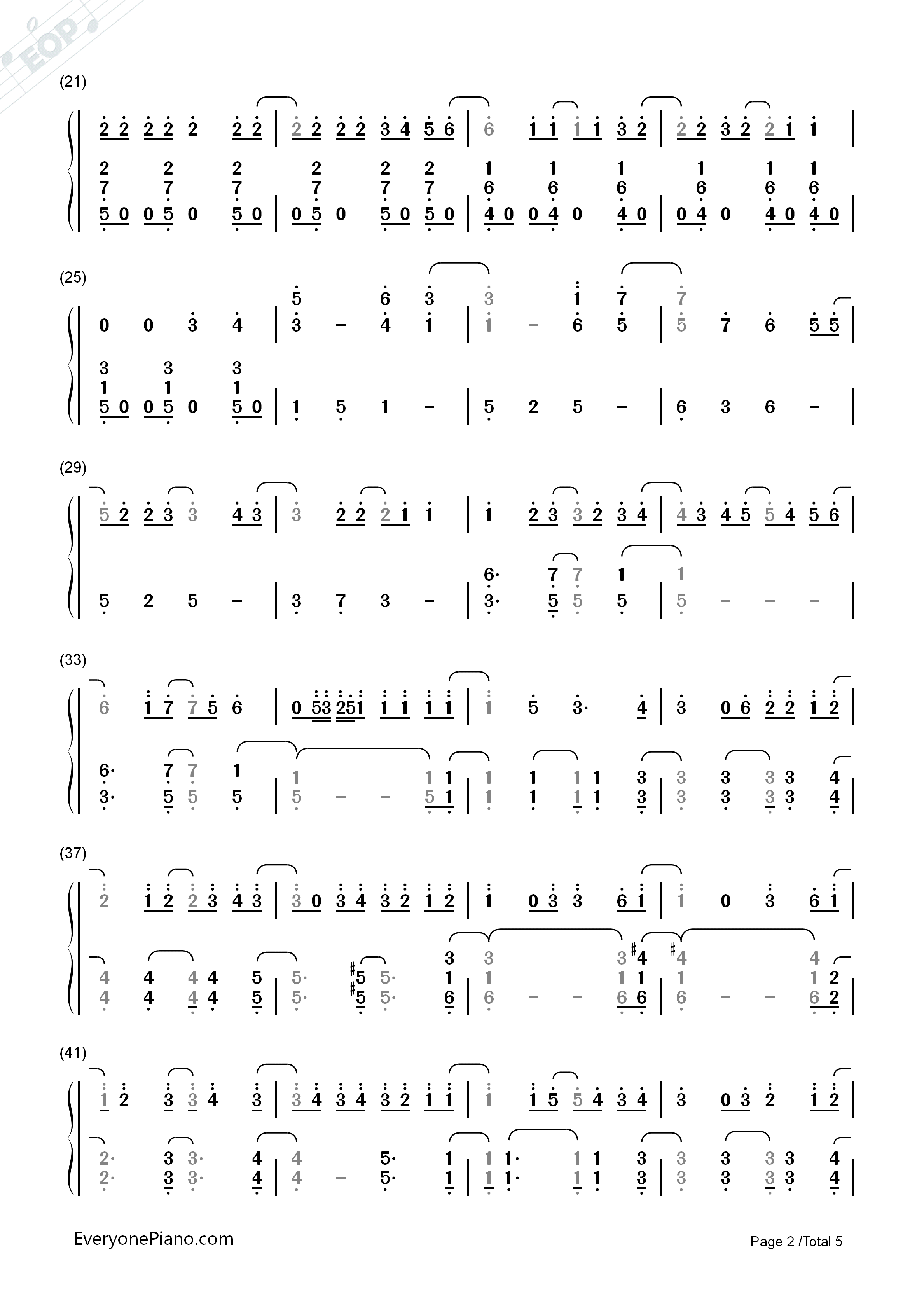 さよならバイスタンダー_钢琴简谱_YUKI演唱