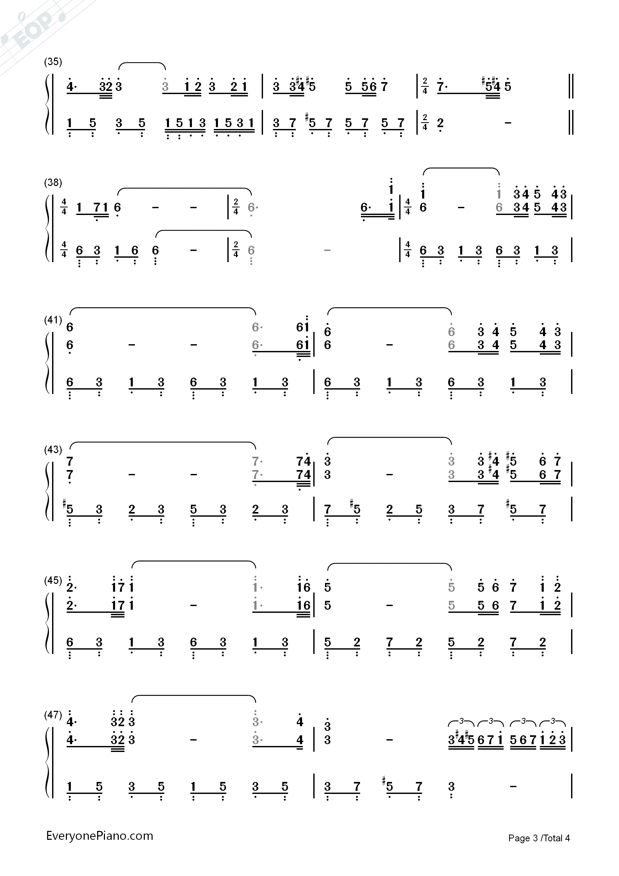 海边的祈祷钢琴简谱_理查德•克莱德曼演唱