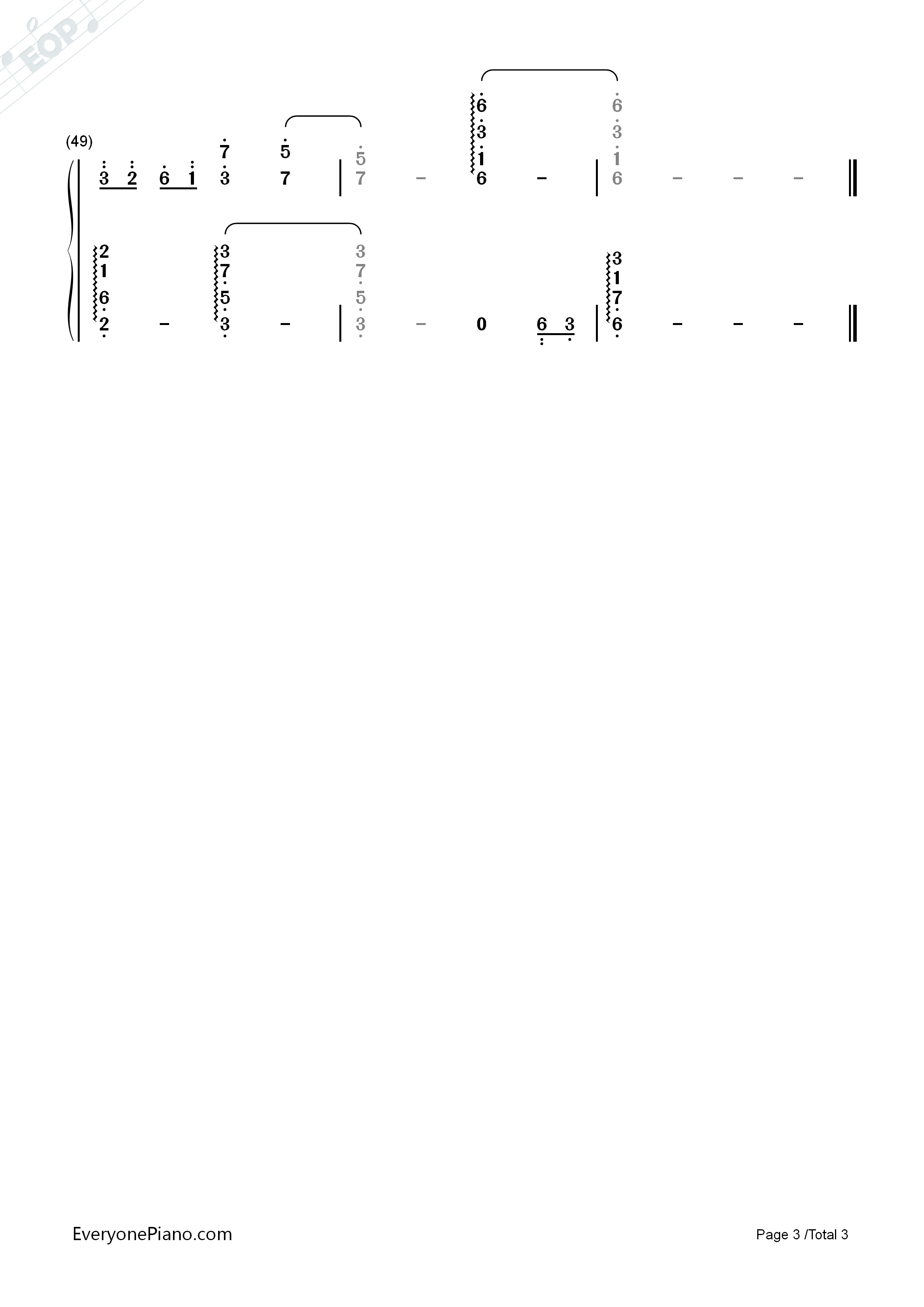 烟花易冷钢琴简谱_周杰伦演唱