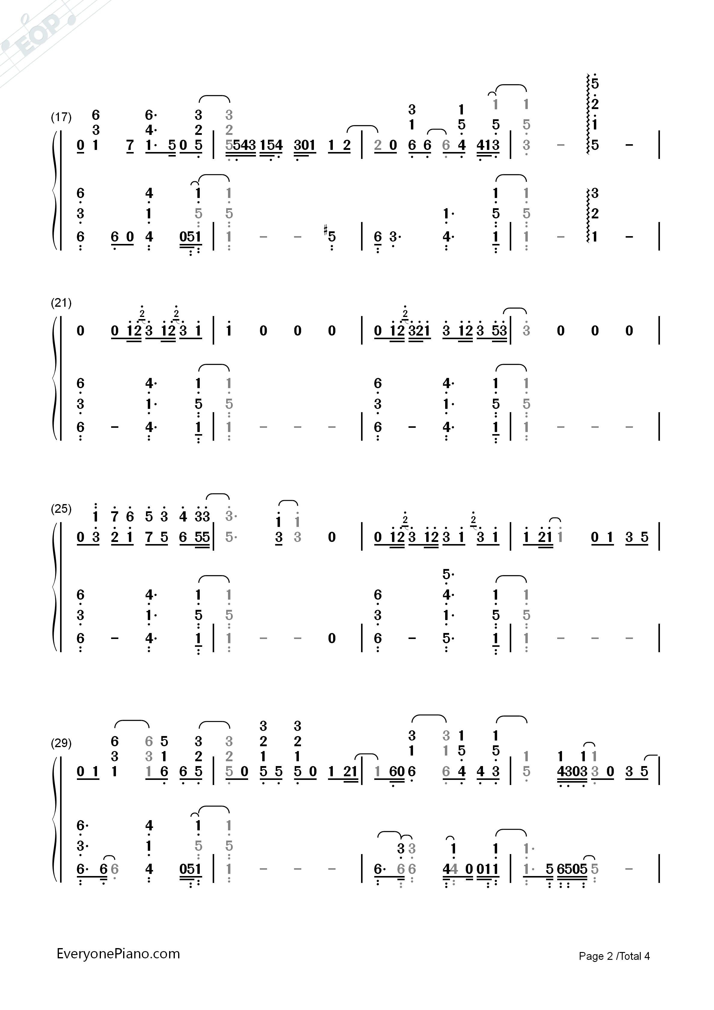 Stay_with_Me完全版钢琴简谱_Sam_Smith演唱