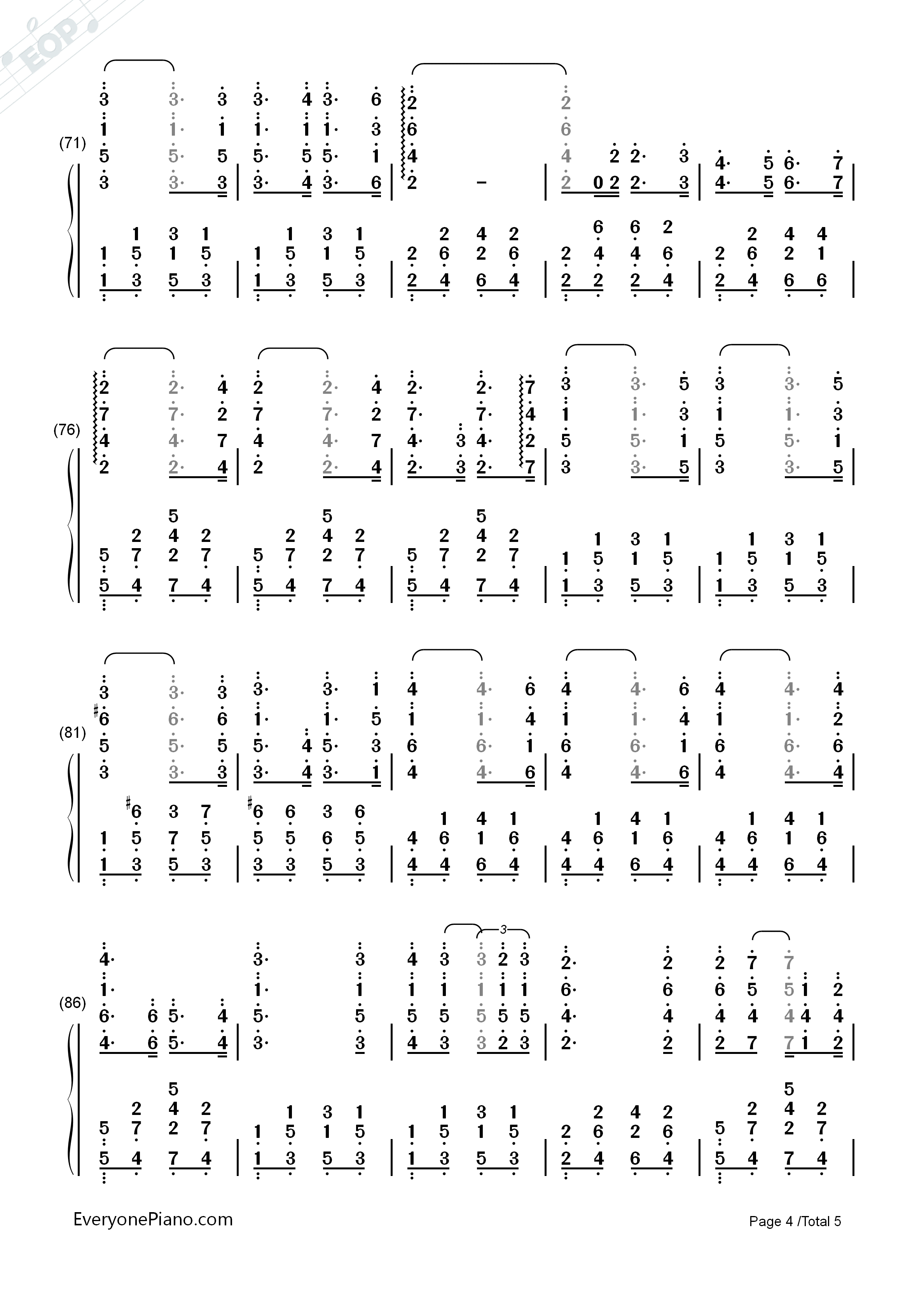 心的冲动钢琴简谱_理查德•克莱德曼演唱