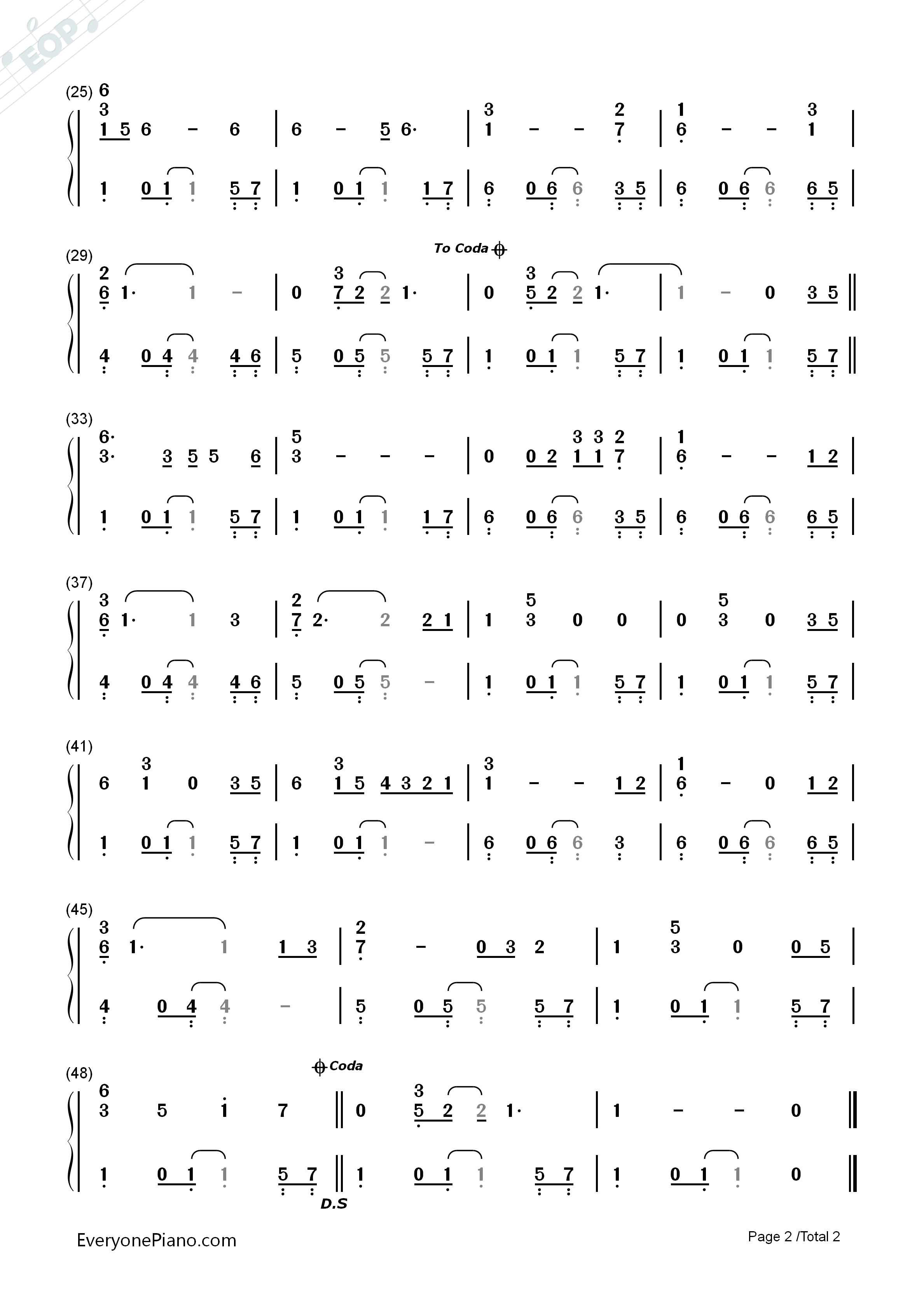 Stand_by_Me钢琴简谱_Ben_E._King演唱