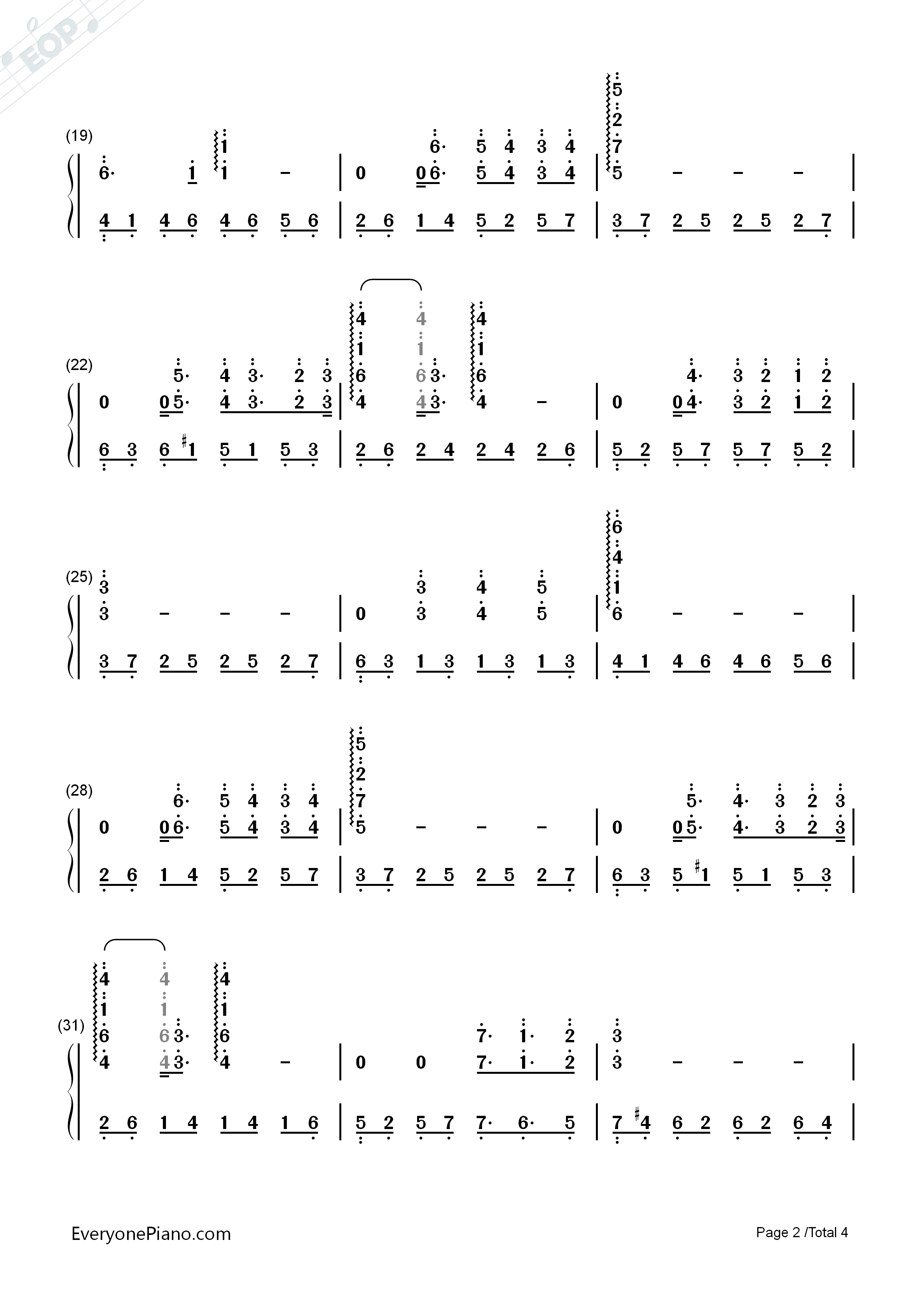 情感钢琴简谱_理查德•克莱德曼演唱