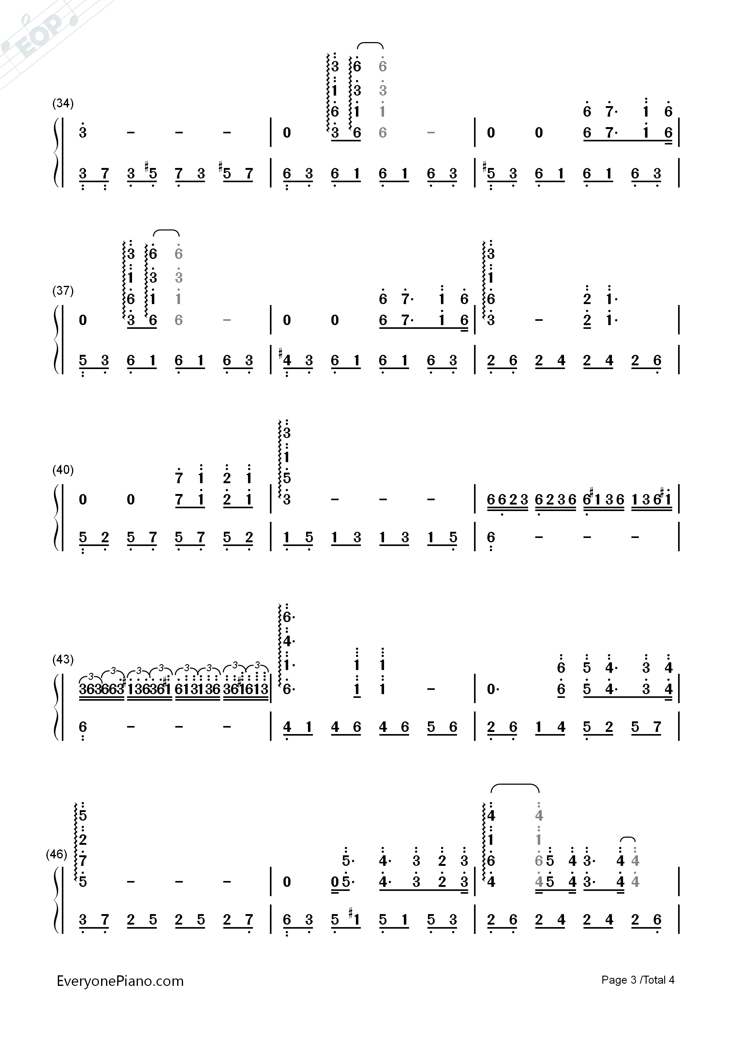 情感钢琴简谱_理查德•克莱德曼演唱