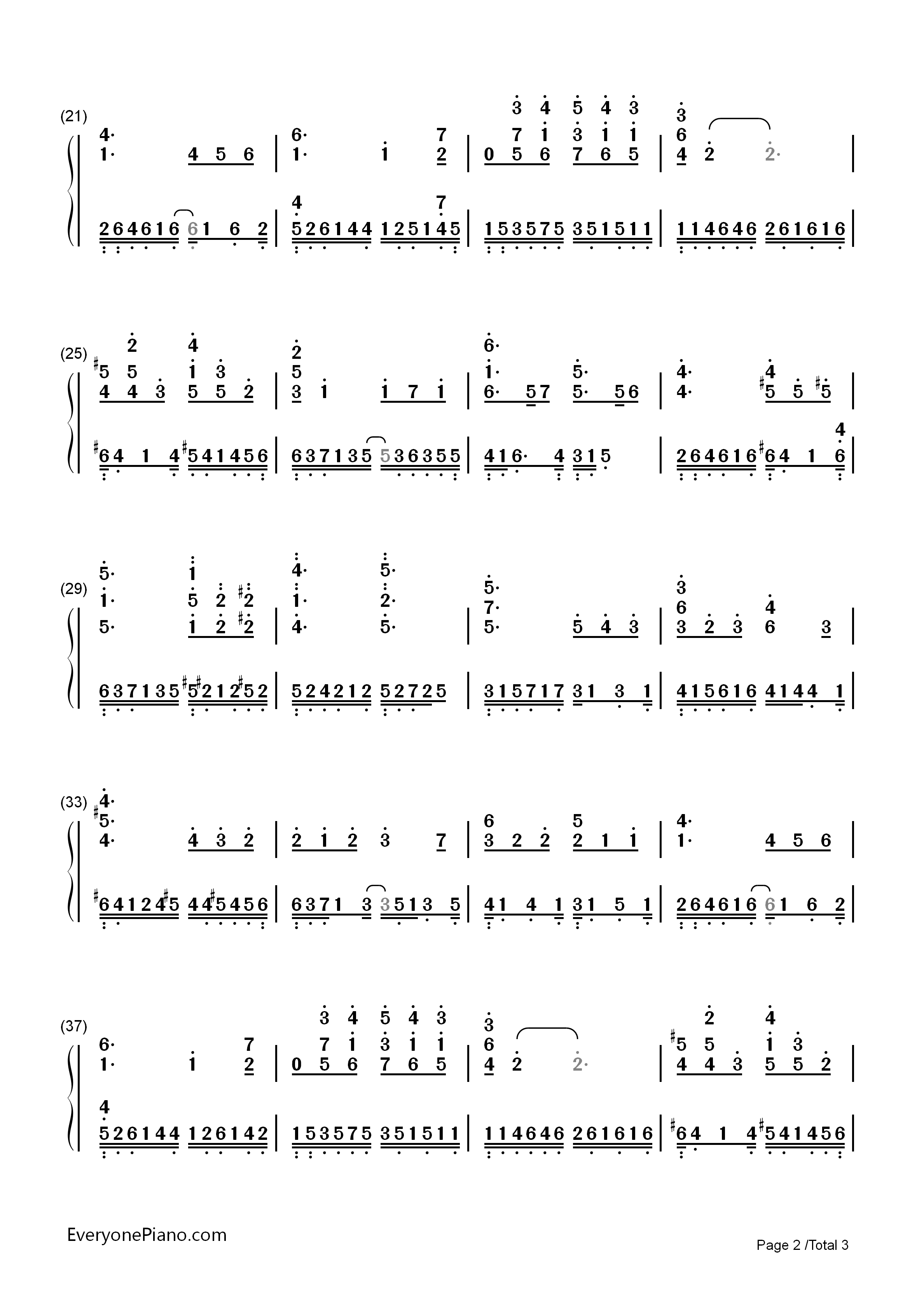 Small_Steps碎步钢琴简谱_Yiruma演唱