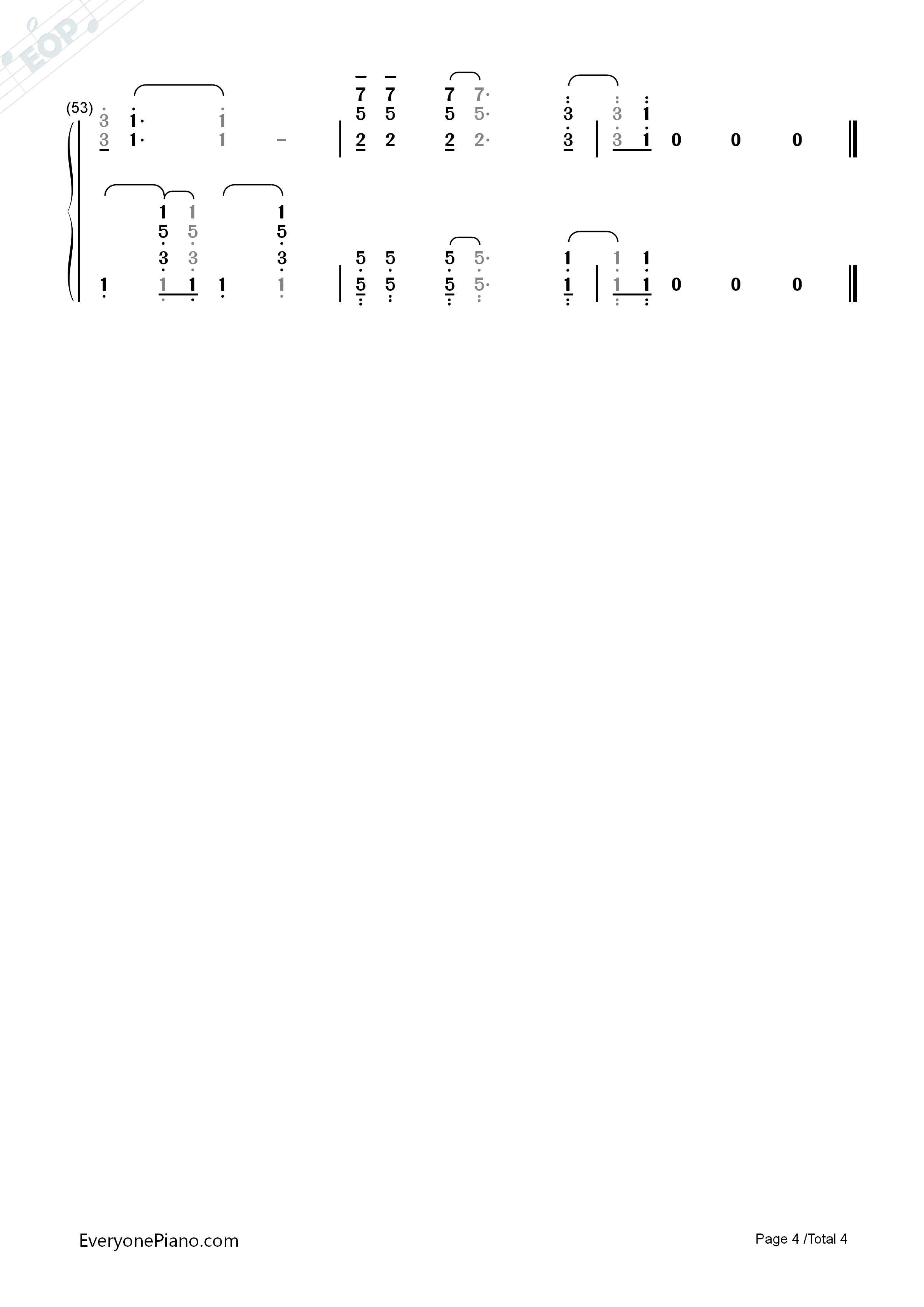 乒乓之恋钢琴简谱_理查德•克莱德曼演唱