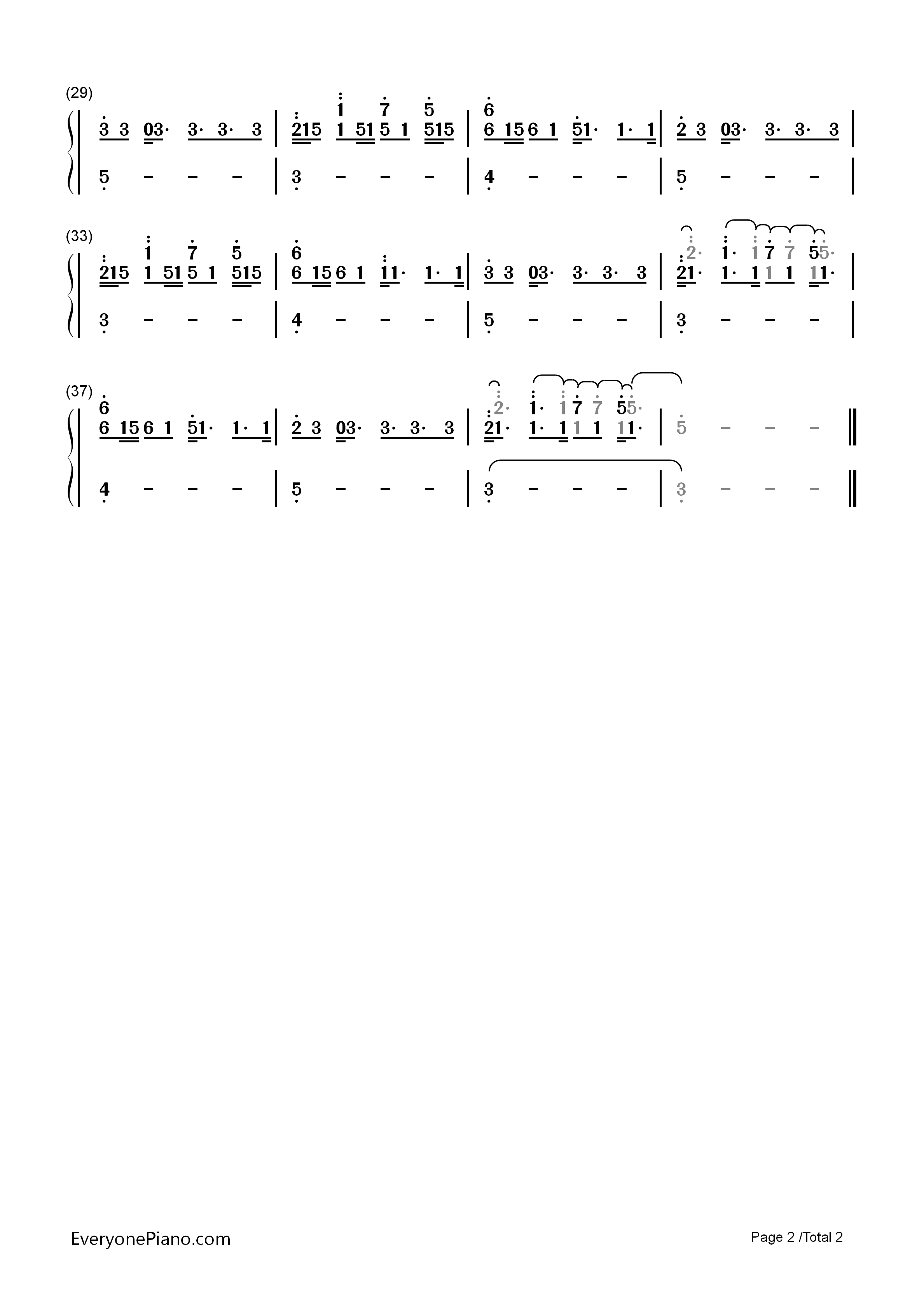 Day_2_Near_Light钢琴简谱_ólafur_Arnalds演唱