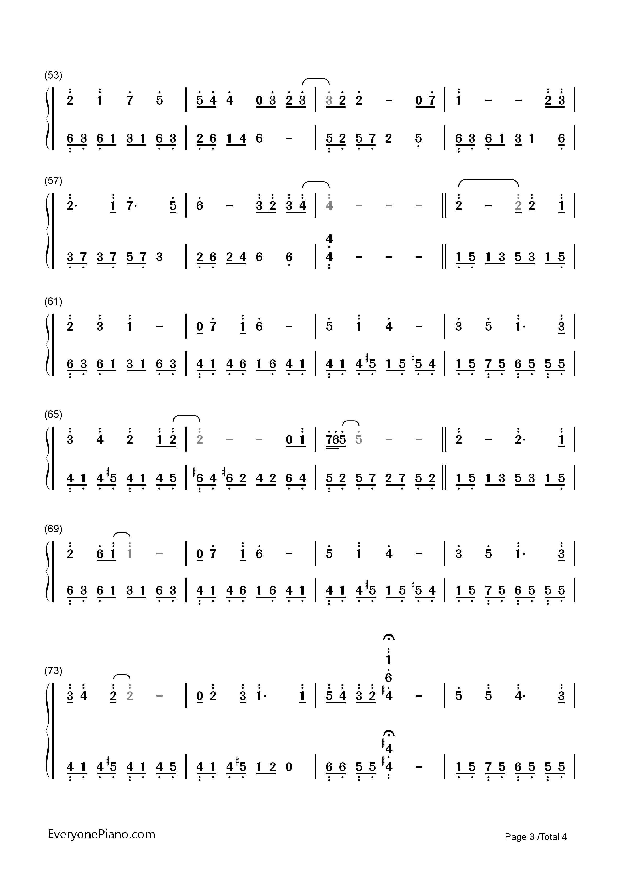 Reflection钢琴简谱_克莉丝汀娜__CHRISTINA_AGUIELRA演唱