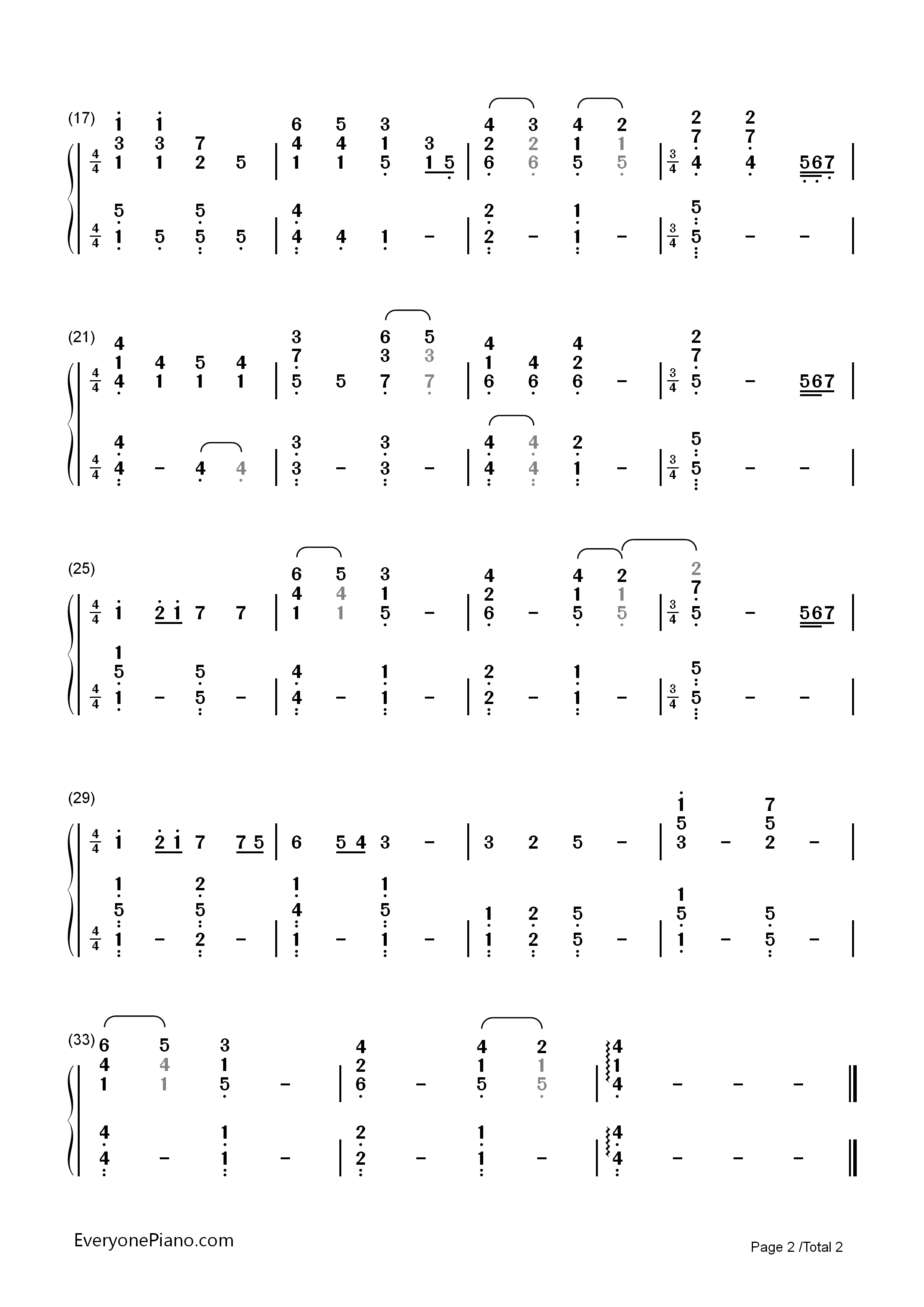 How_Long_Will_I_Love_You钢琴简谱_Ellie_Goulding演唱