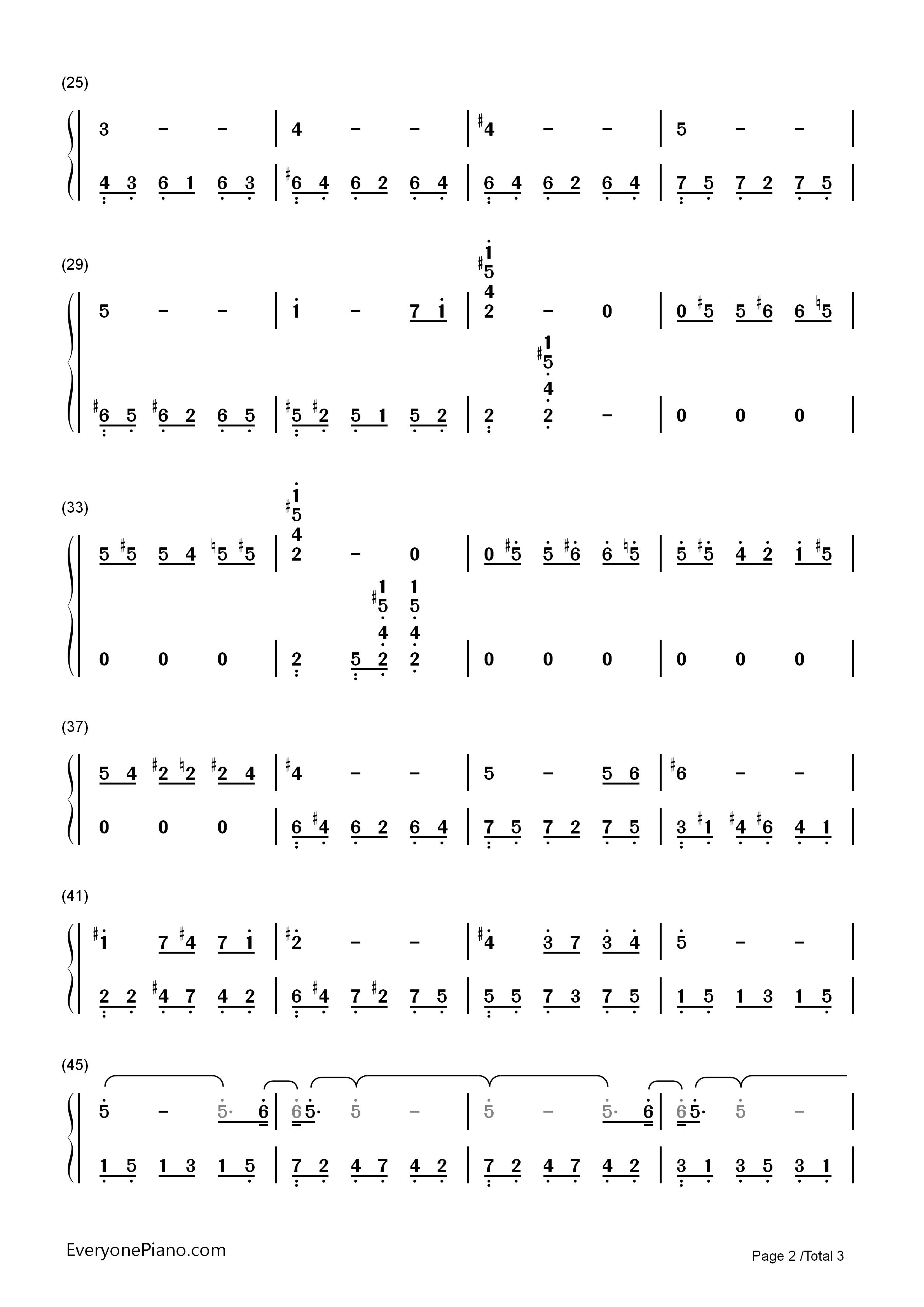 Cavatina钢琴简谱_Stanley_Myers演唱