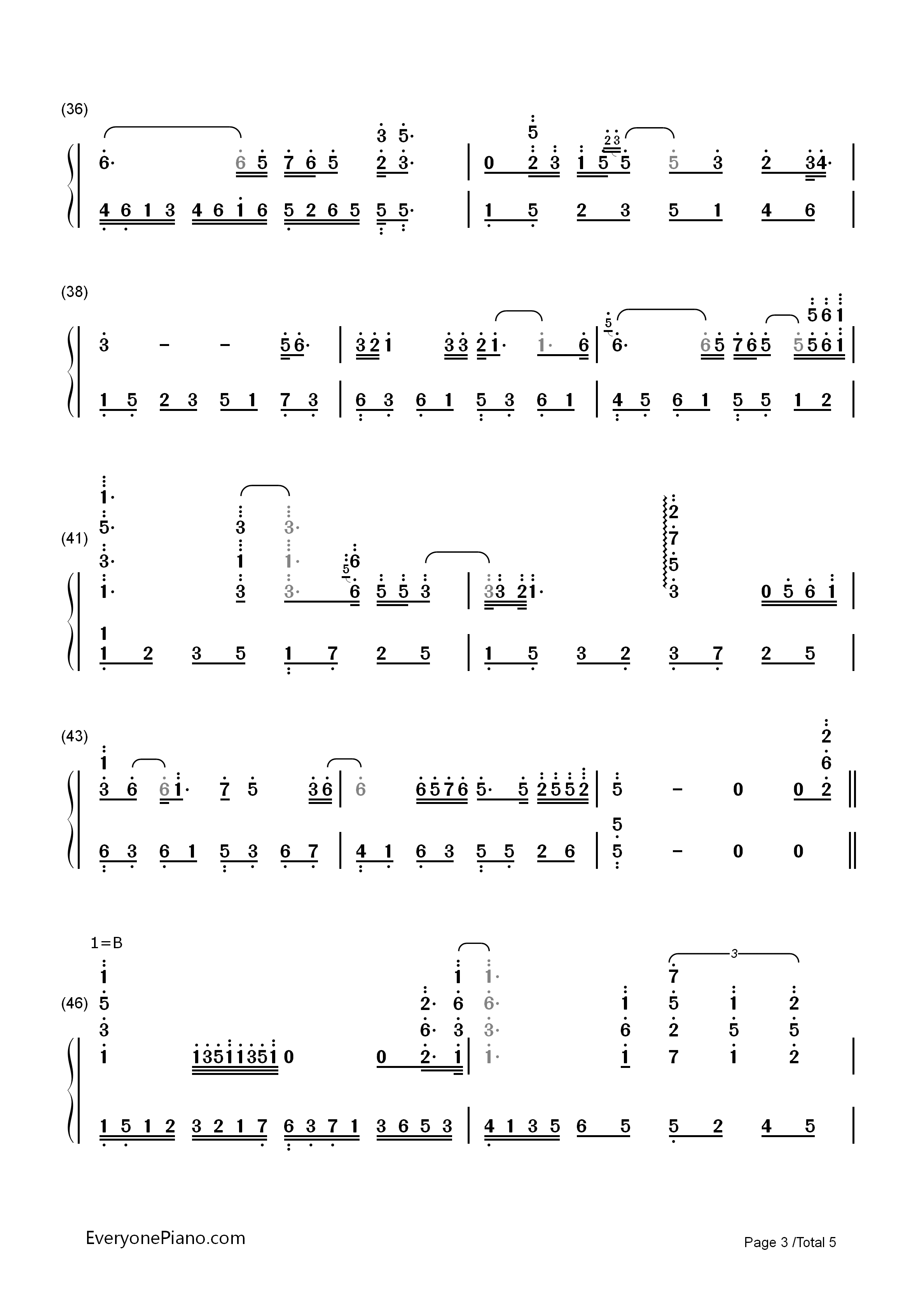 I_will_always_love_you钢琴简谱_惠特妮·休斯顿__Whitney_Houston演唱
