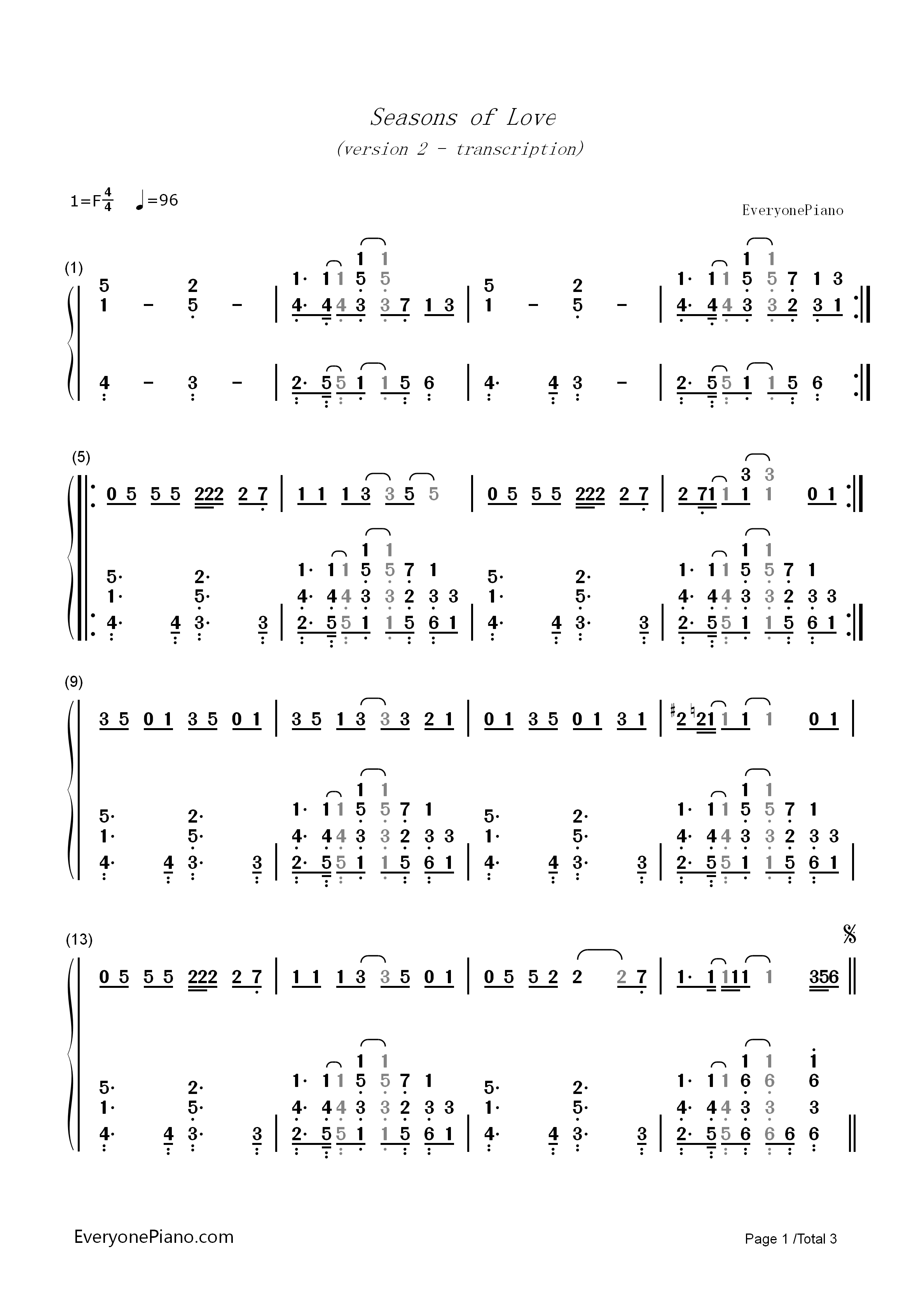 Seasons_of_Love钢琴简谱_Jonathan_Larson演唱