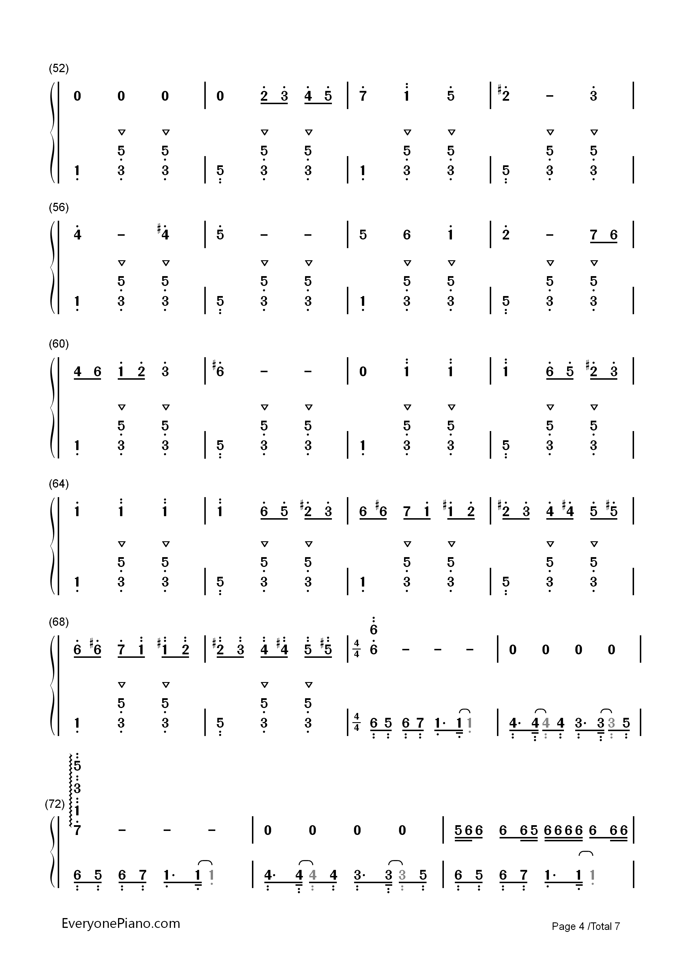 脳漿炸裂ガール钢琴简谱_初音ミク__GUMI演唱