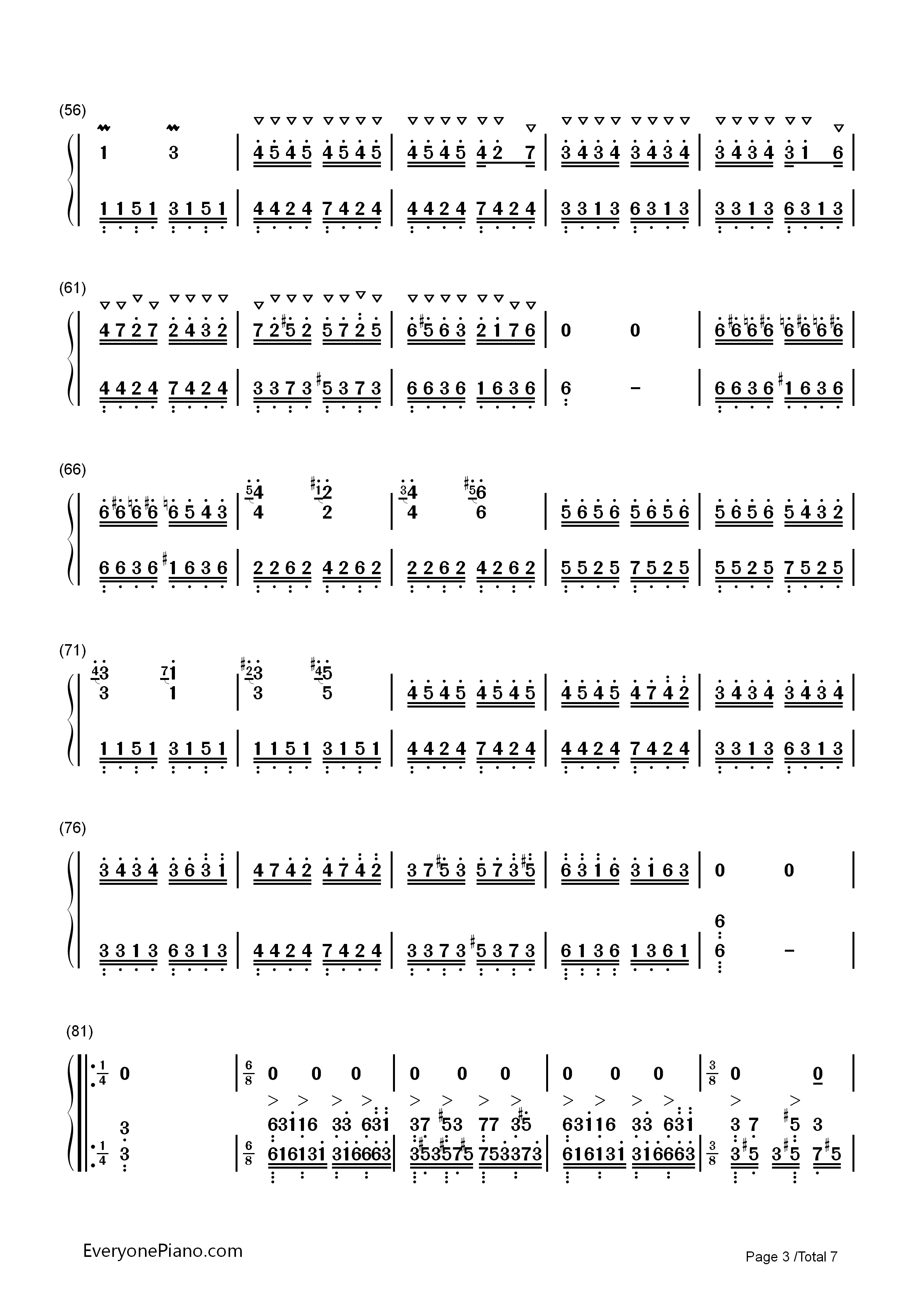 帕格尼尼飞絮曲钢琴简谱_马克西姆演唱