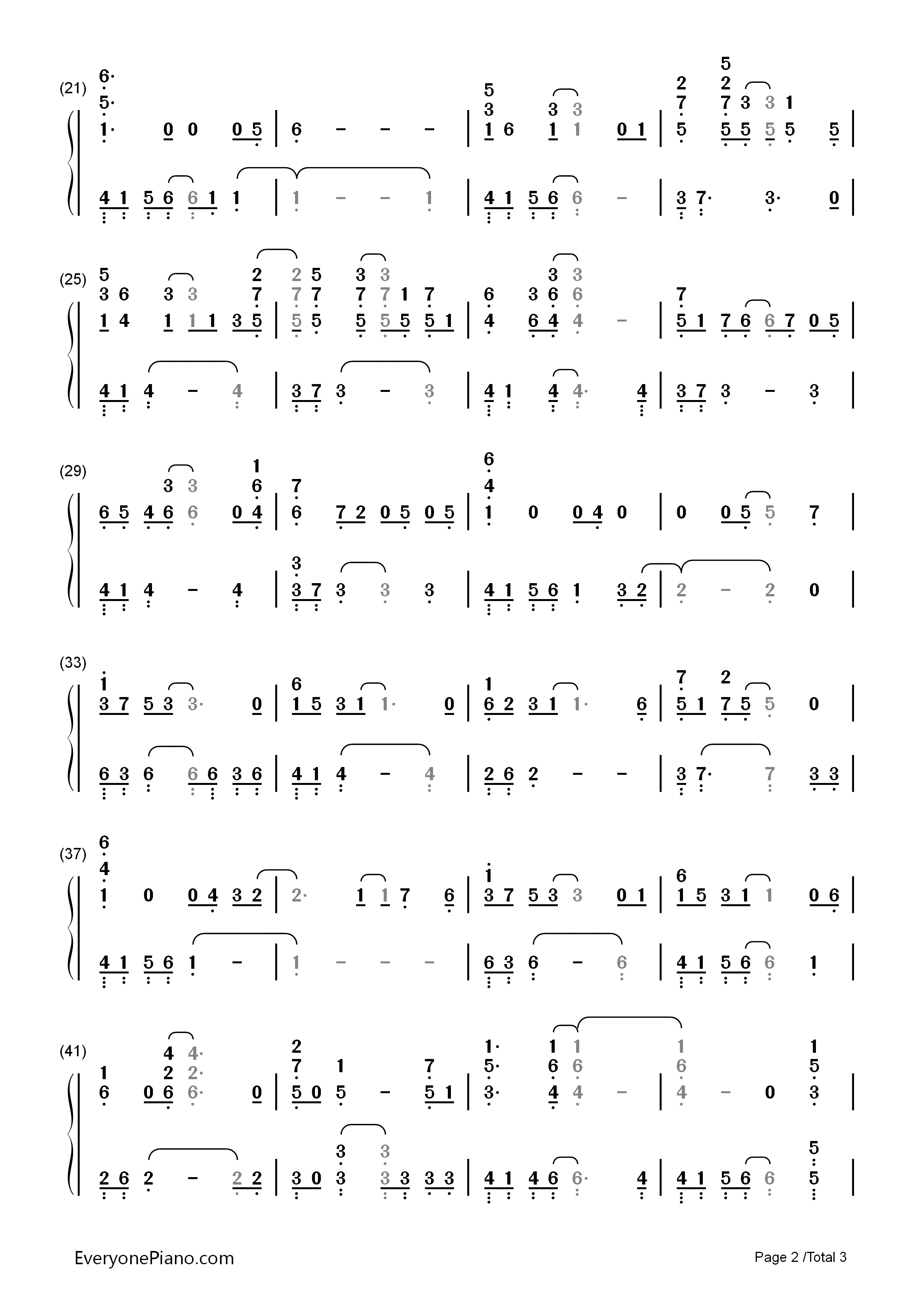 Missing_Each_Other钢琴简谱_CAGNET演唱