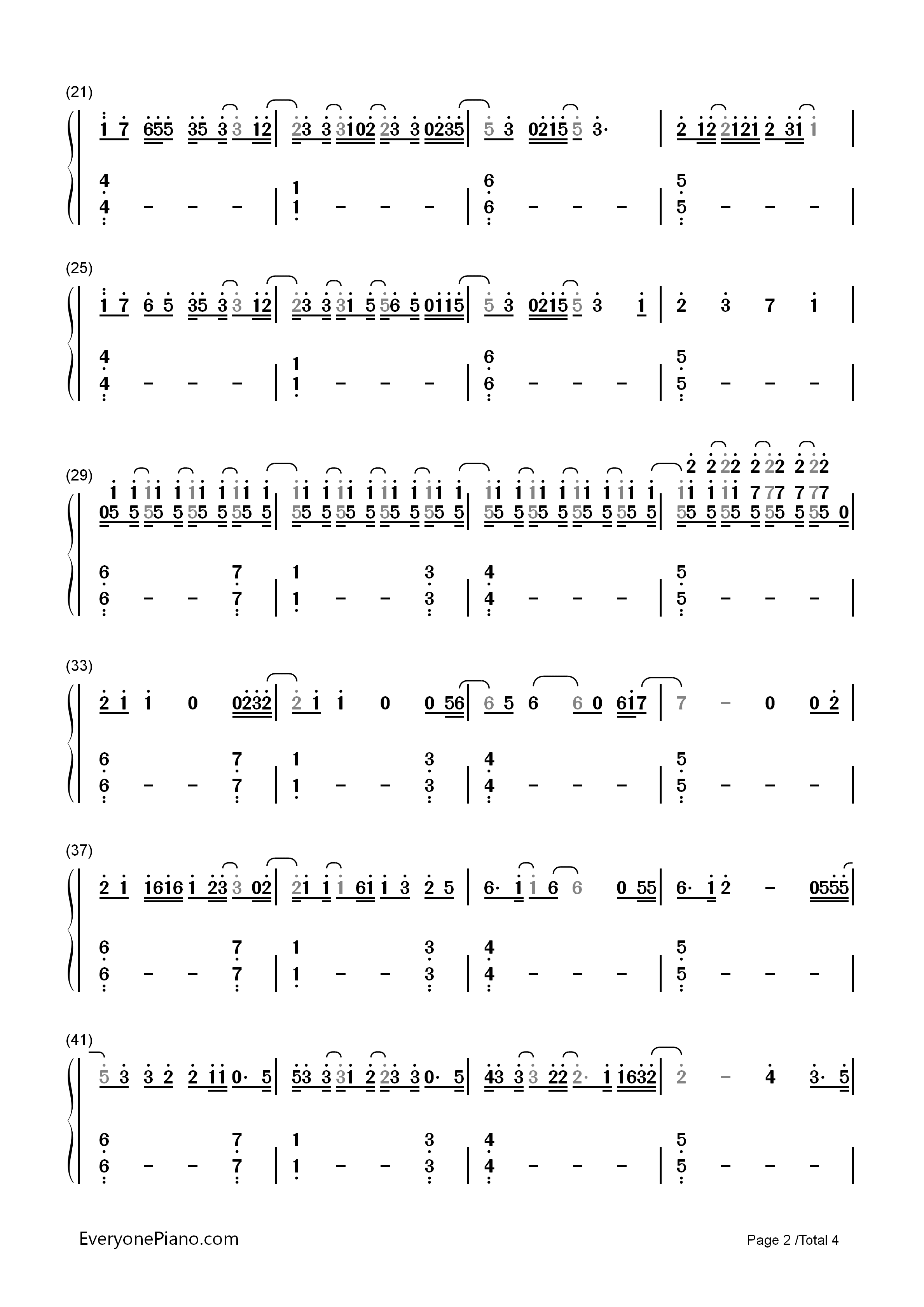 Kiss_Me_Slowly钢琴简谱_Parachute演唱