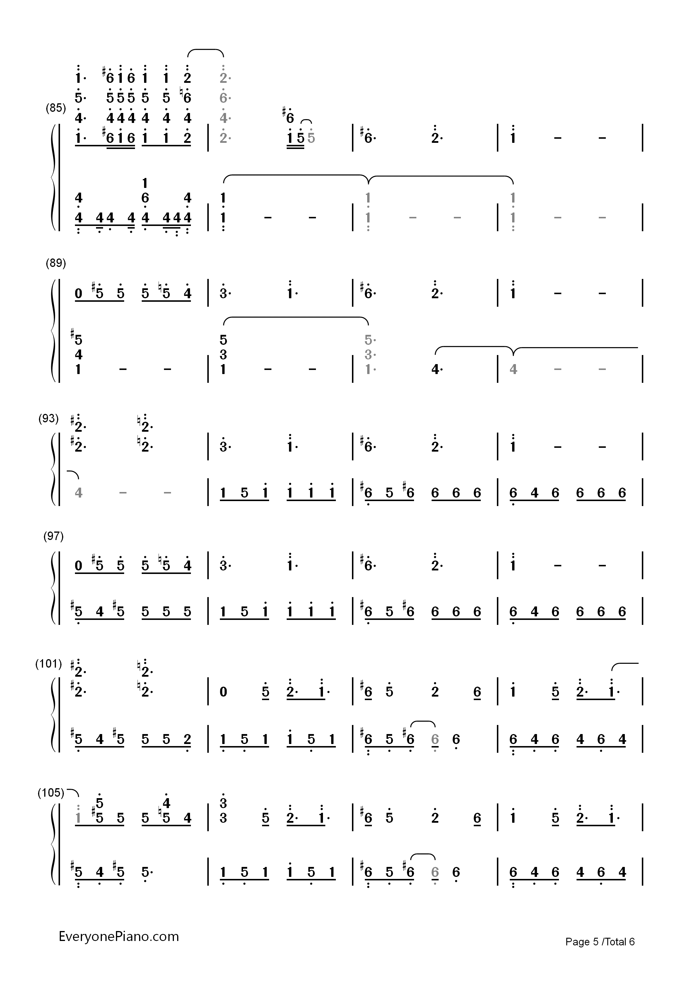 Let_Me_Go钢琴简谱_Avril_Lavigne演唱