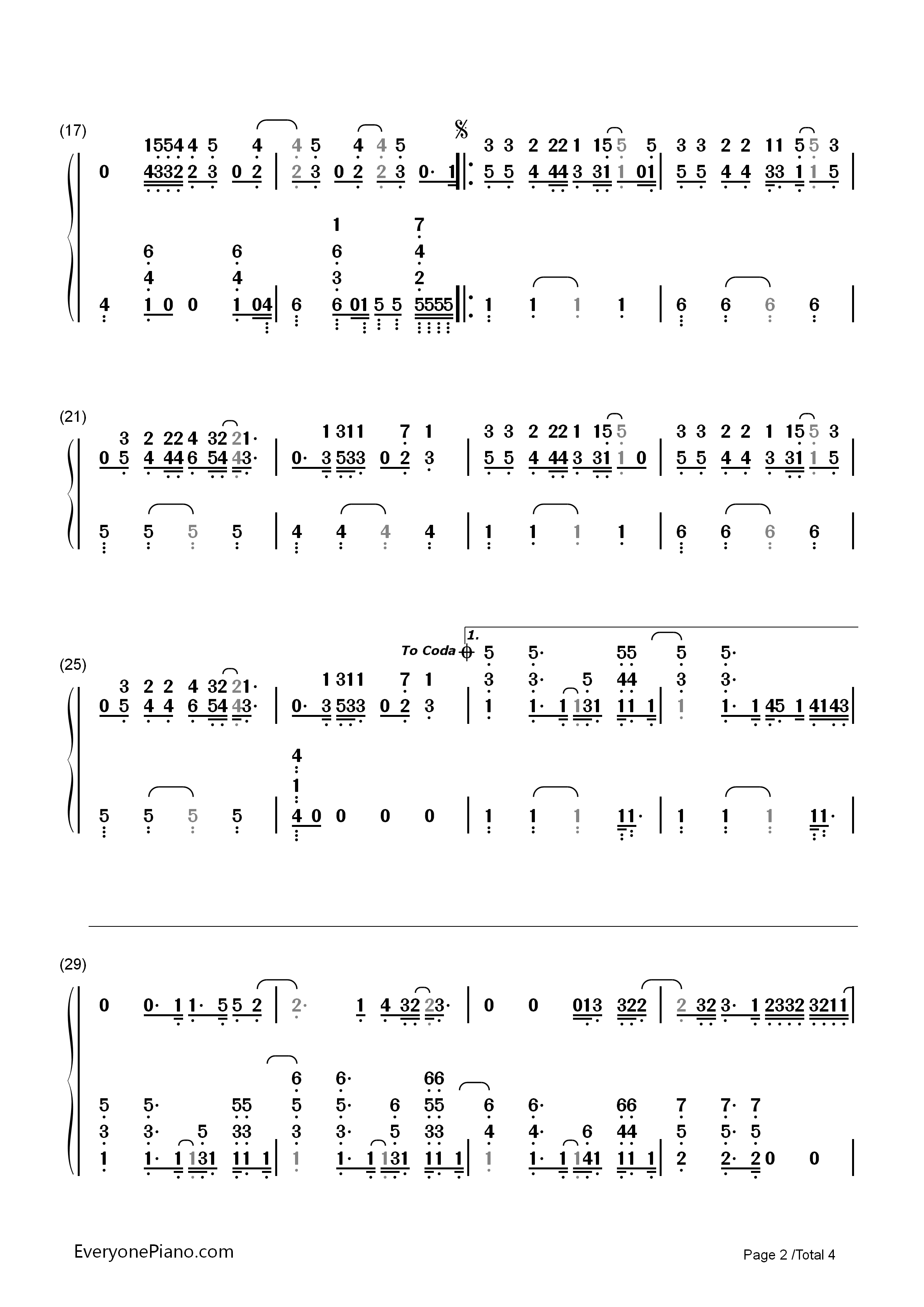 Everything_Has_Changed钢琴简谱_Taylor_Swift演唱