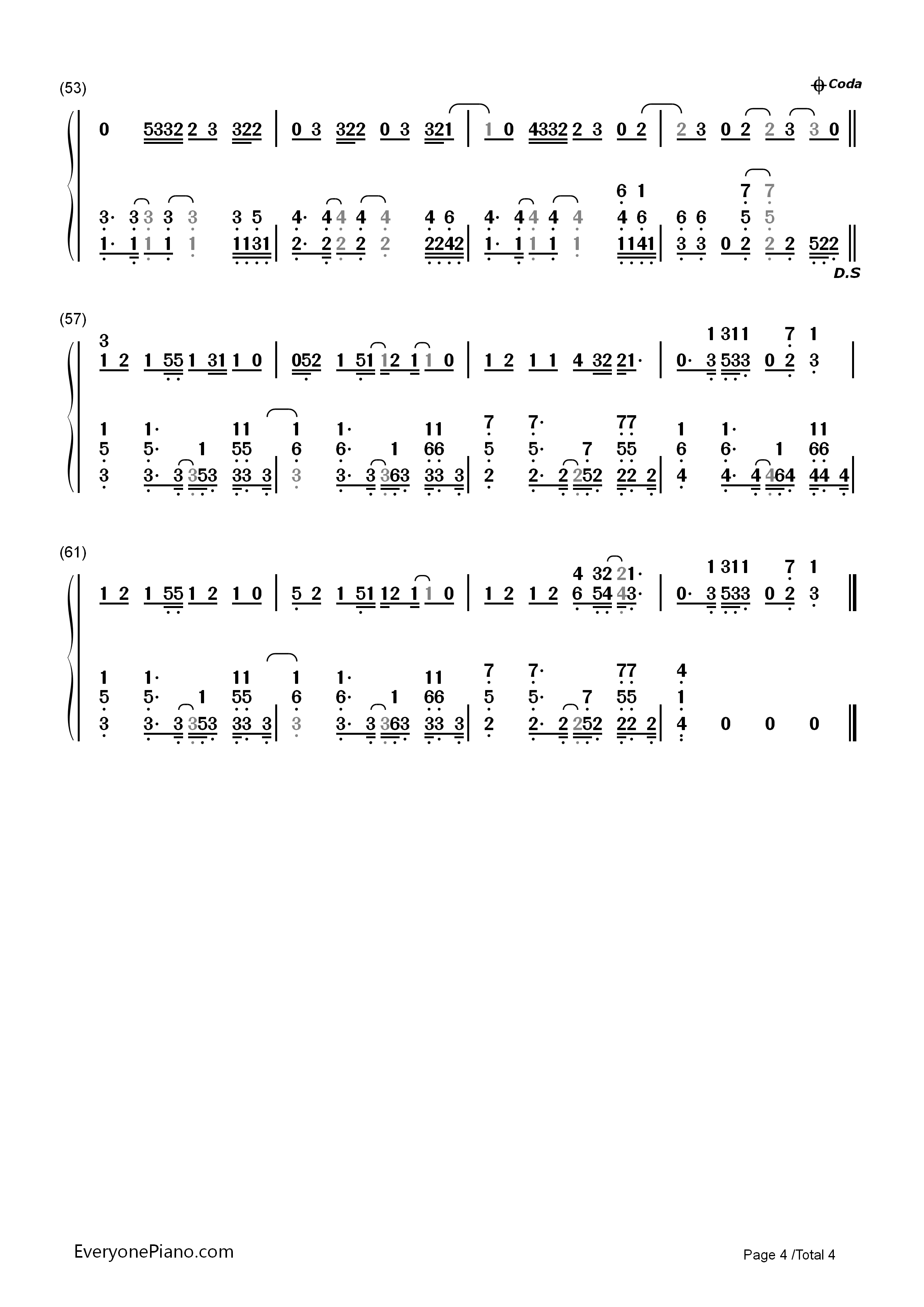 Everything_Has_Changed钢琴简谱_Taylor_Swift演唱