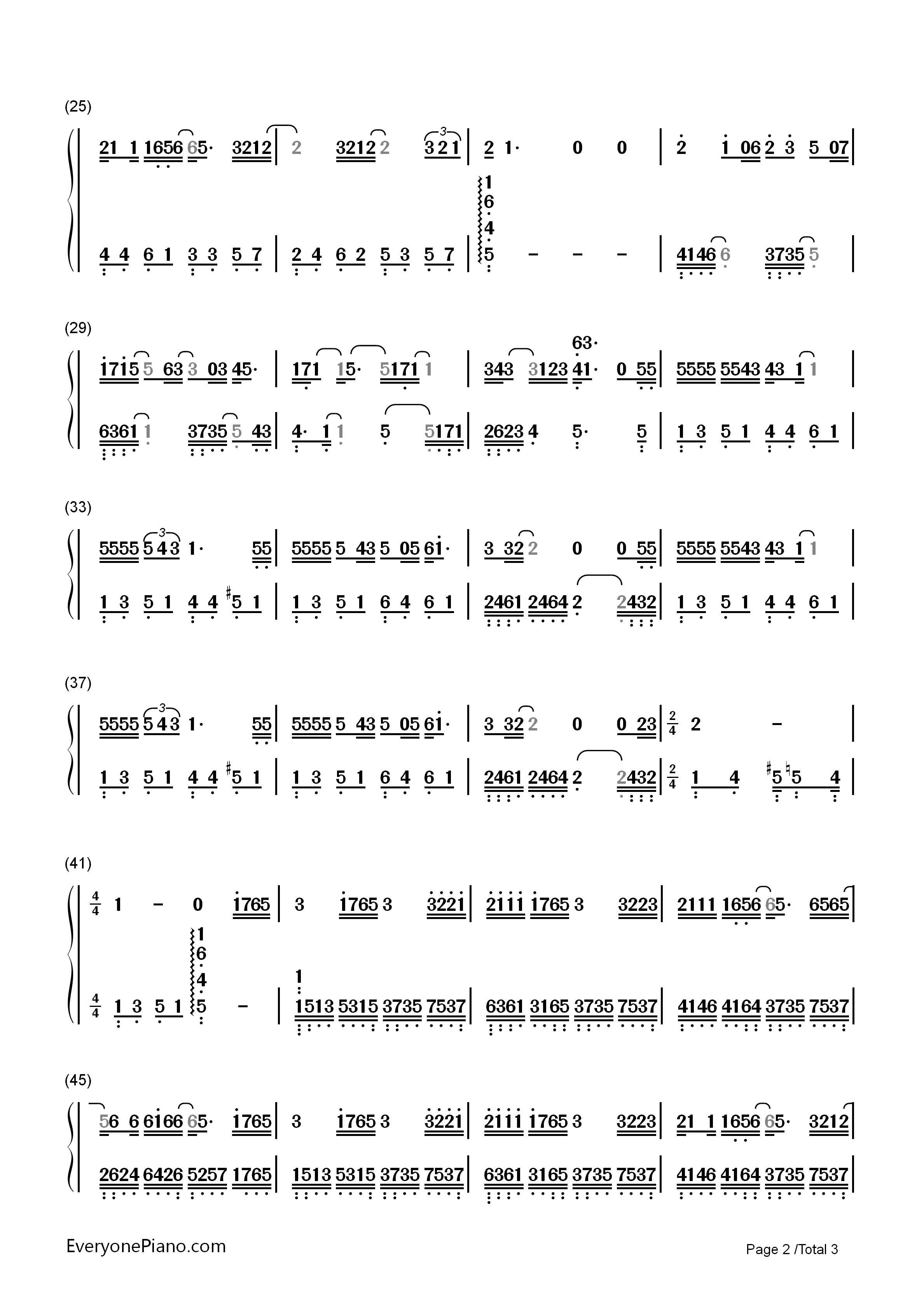 不要对他说钢琴简谱_张信哲演唱