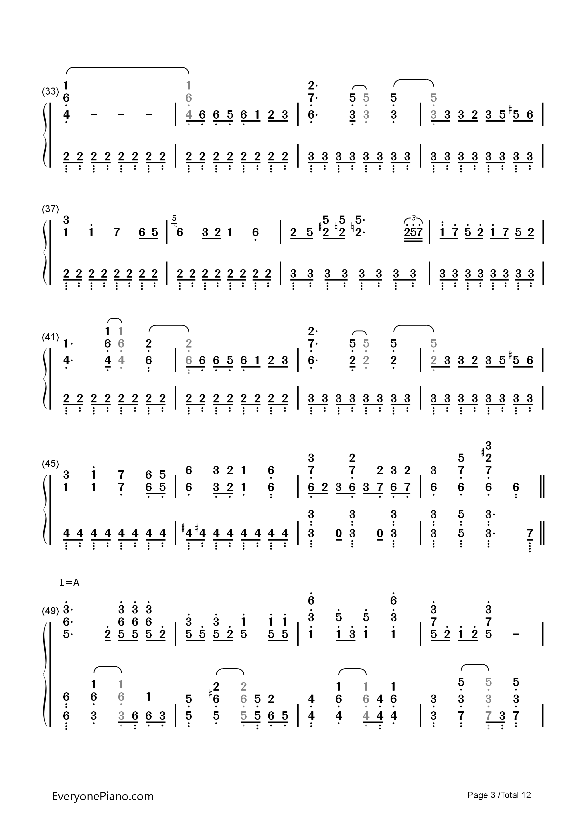 カゲロウデイズ钢琴简谱_初音ミク演唱