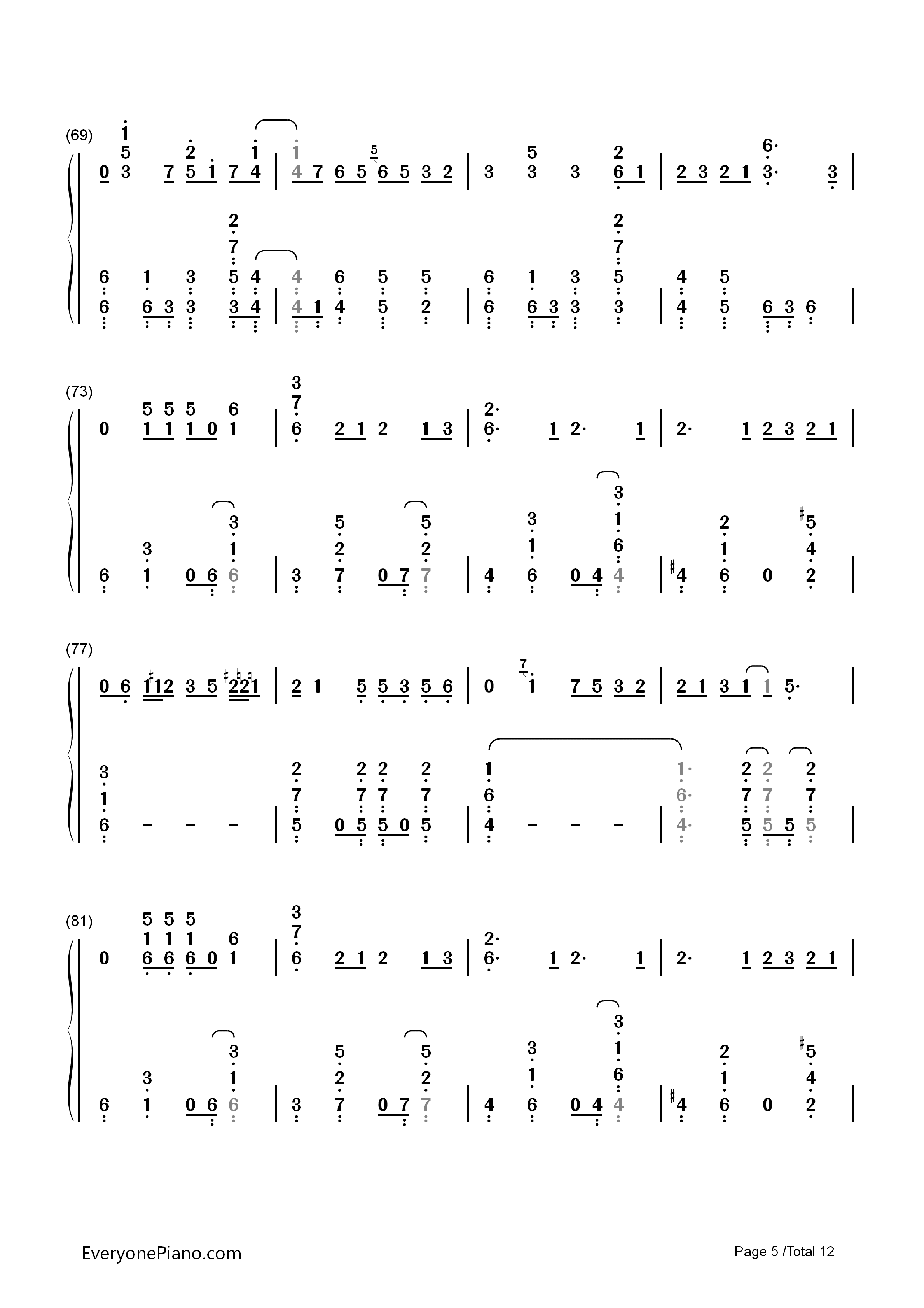 カゲロウデイズ钢琴简谱_初音ミク演唱