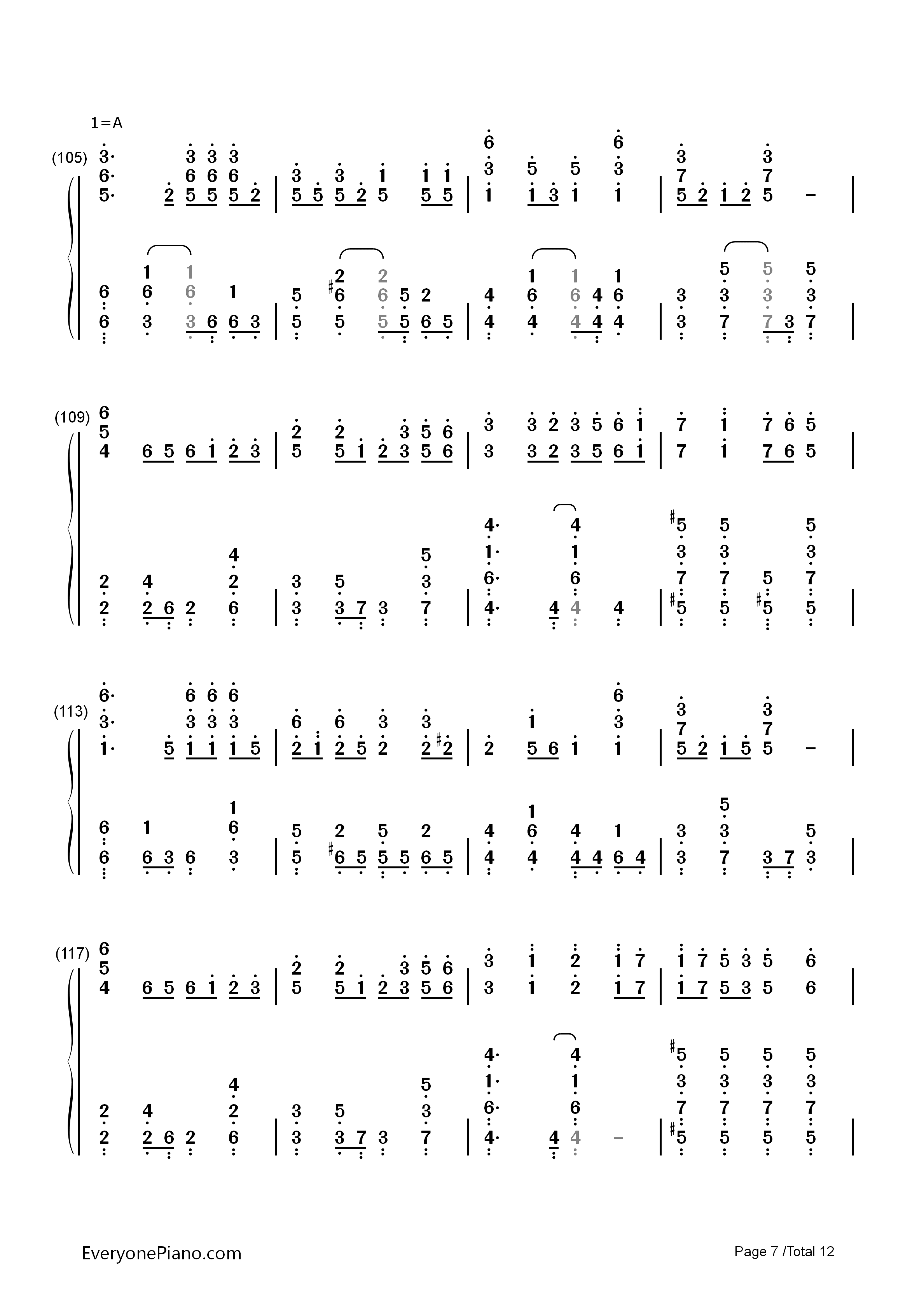 カゲロウデイズ钢琴简谱_初音ミク演唱