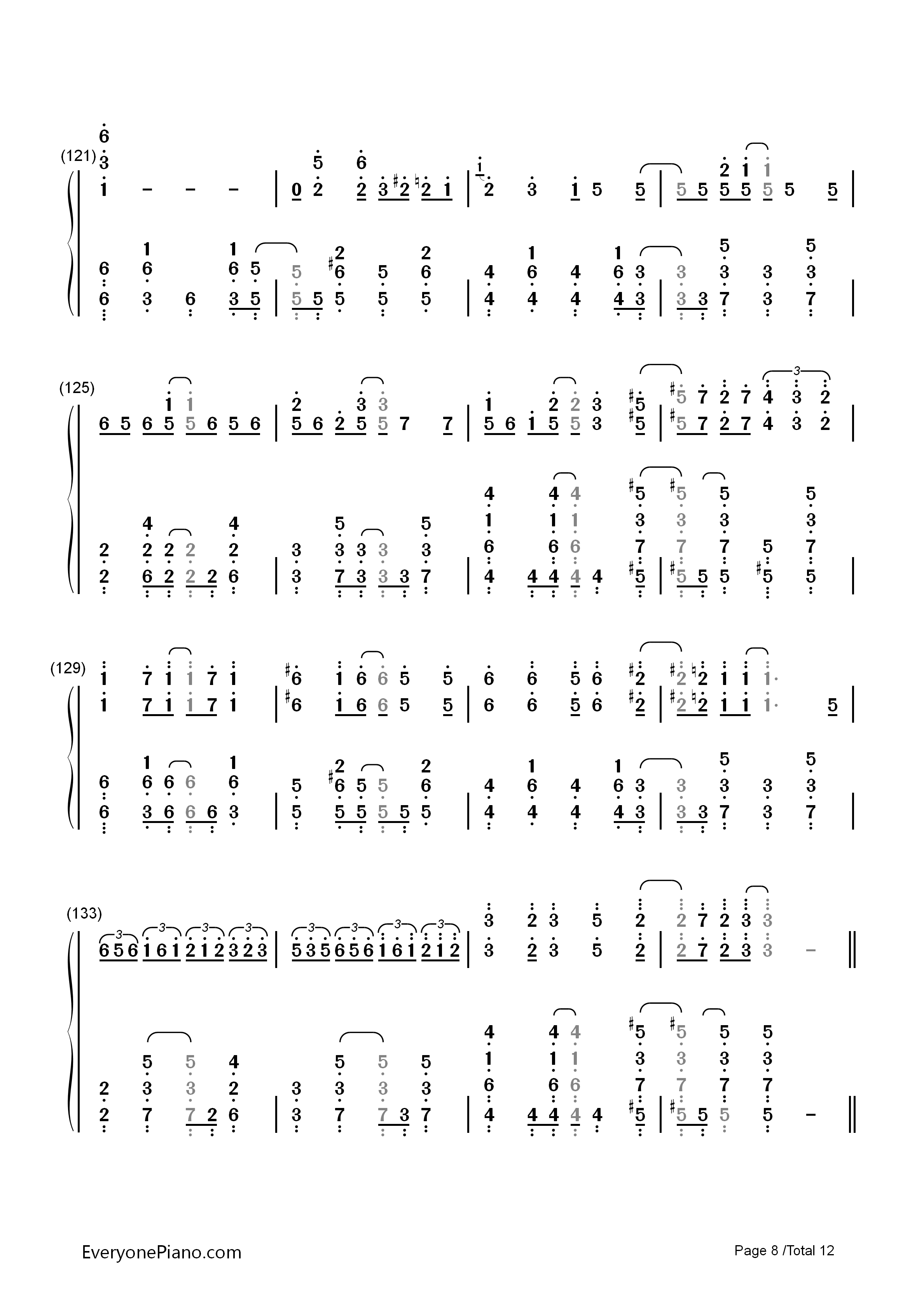 カゲロウデイズ钢琴简谱_初音ミク演唱