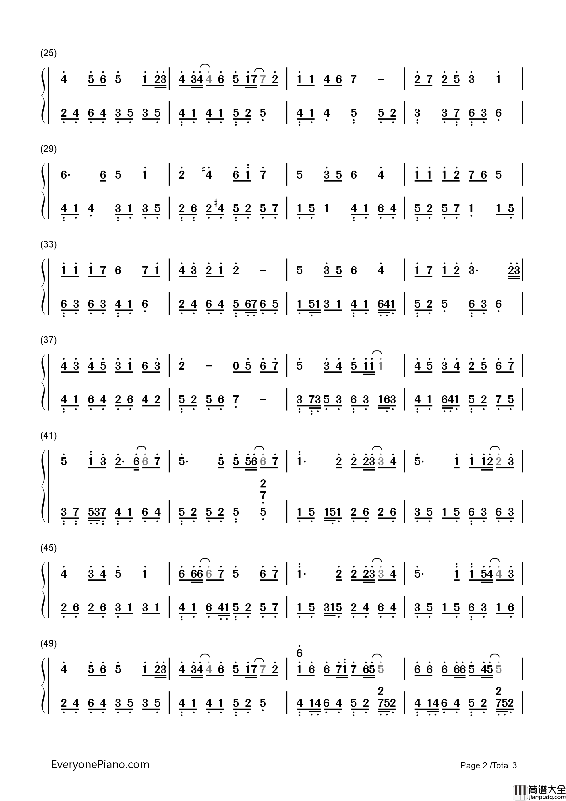 女校男生钢琴简谱_Twins演唱