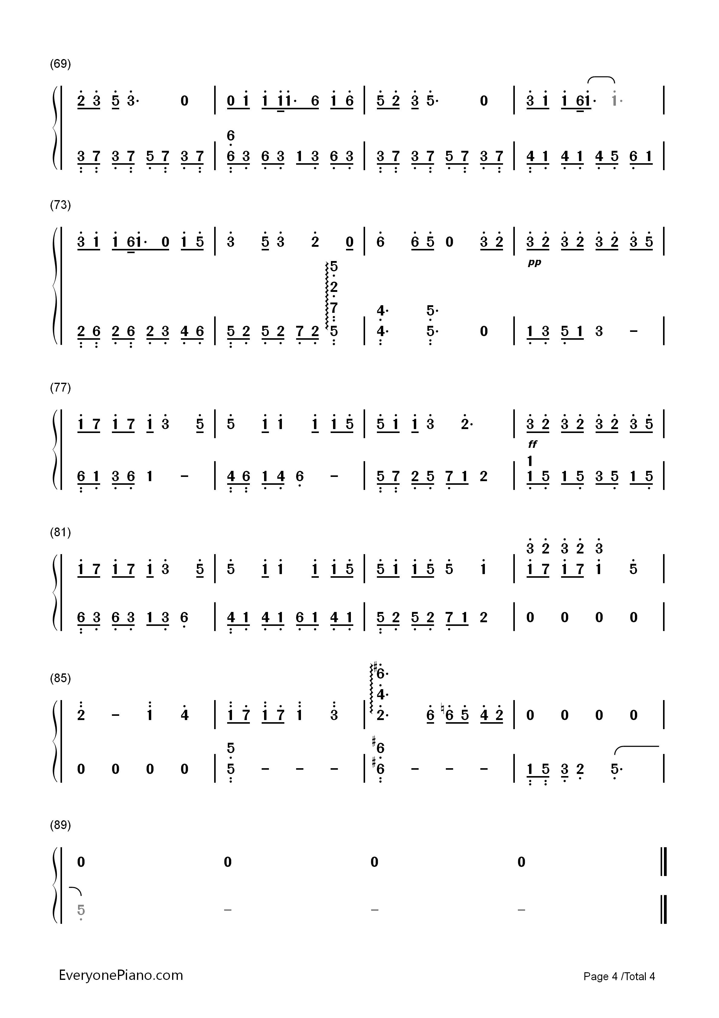 坏天气钢琴简谱_孙燕姿演唱