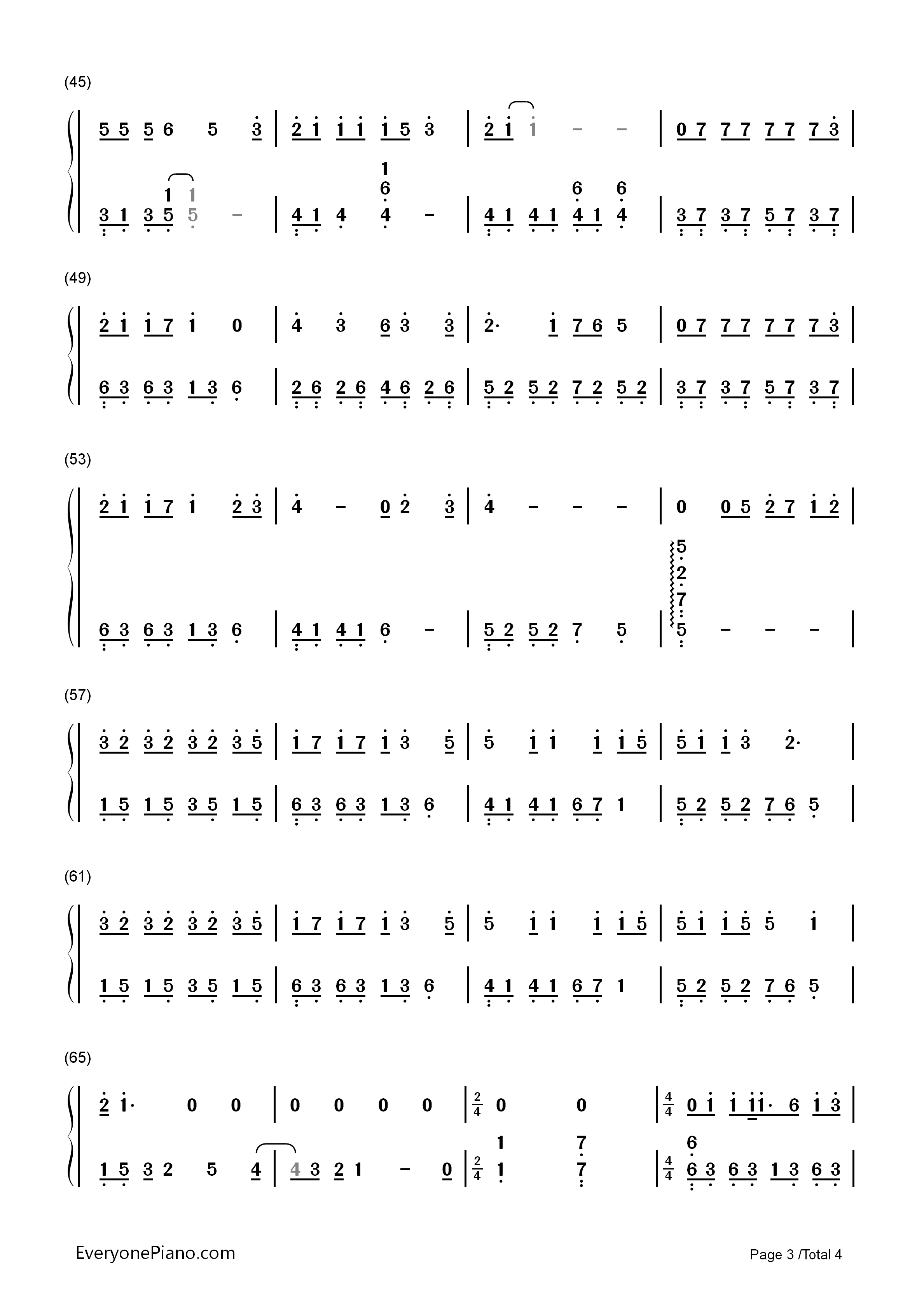 坏天气钢琴简谱_孙燕姿演唱