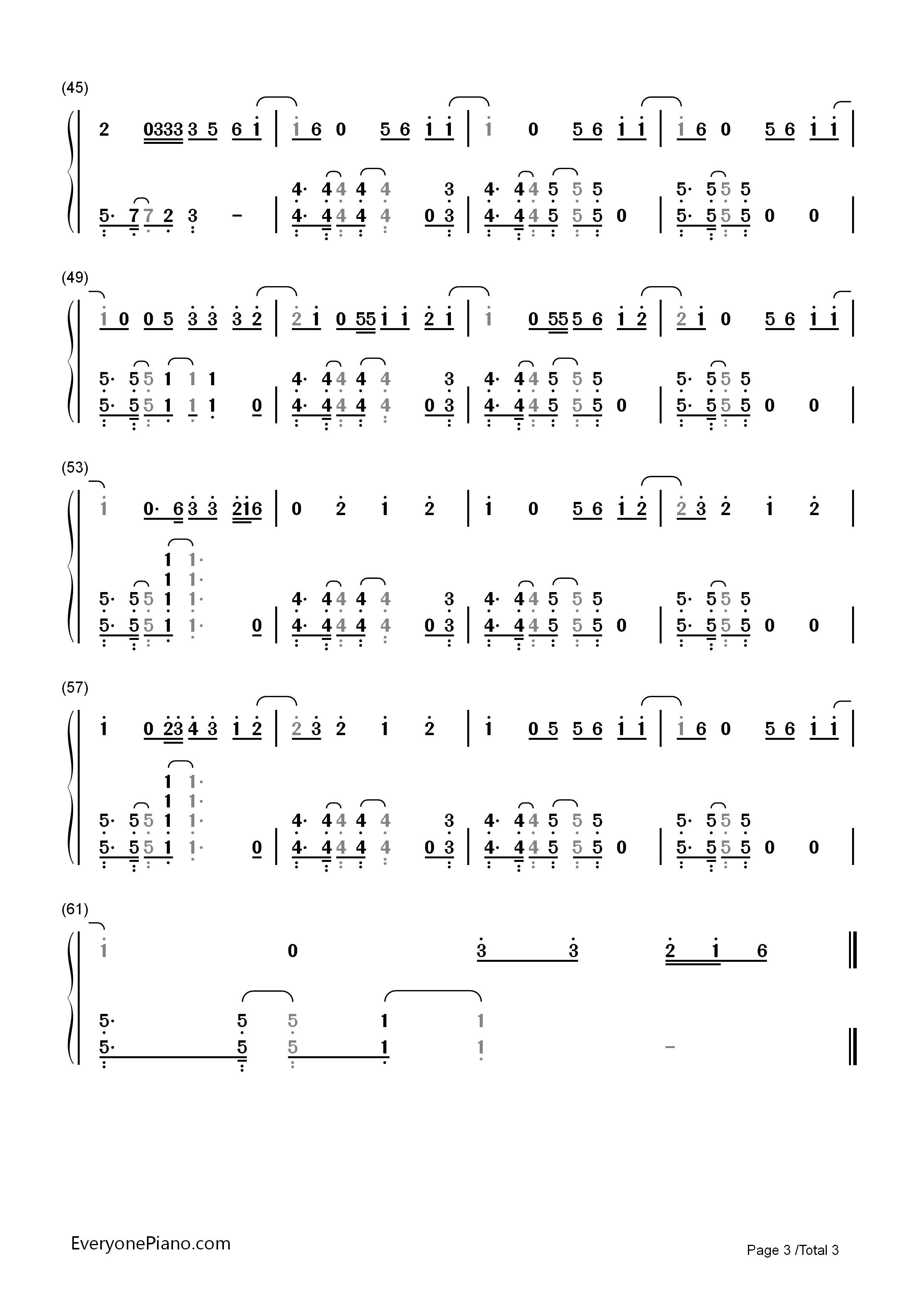 In_The_Arms_Of_A_Stranger钢琴简谱_Mike_Posner_Grey演唱