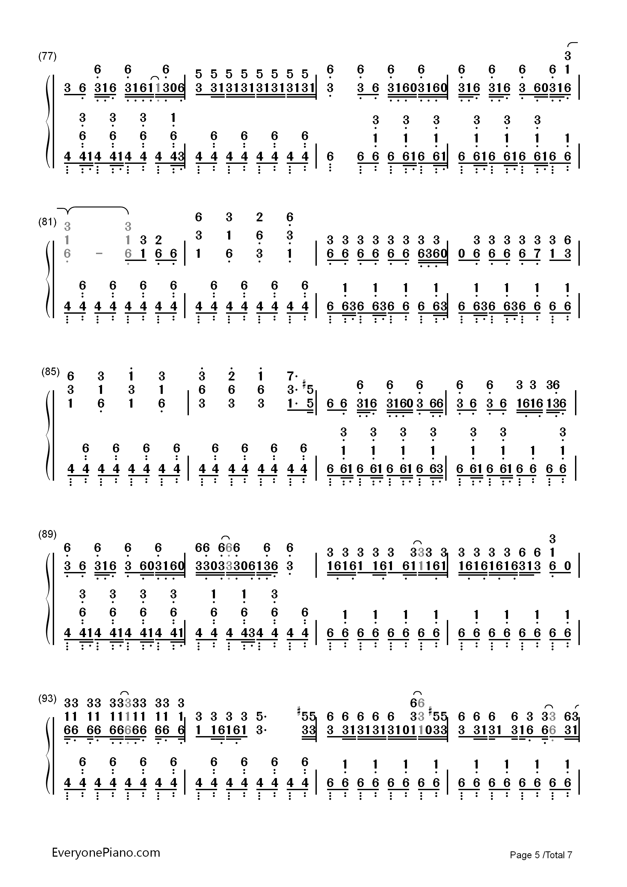 _裏表ラバーズ_（内外情人）钢琴简谱_初音ミク__初音未来演唱