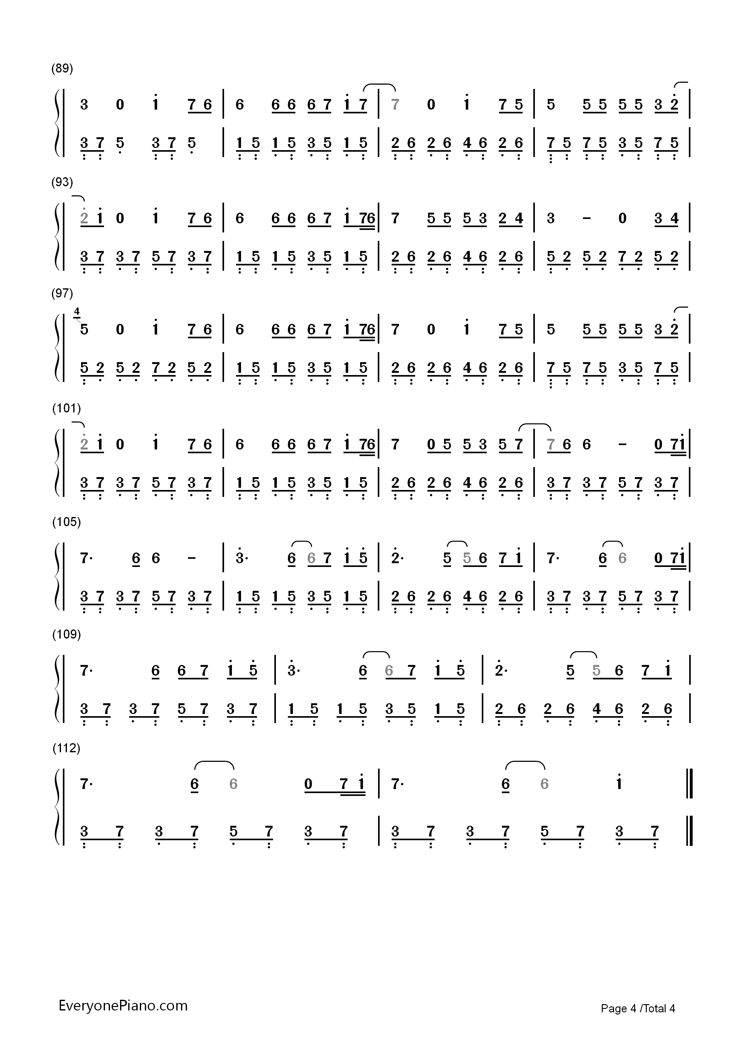 多幸运钢琴简谱_韩安旭演唱