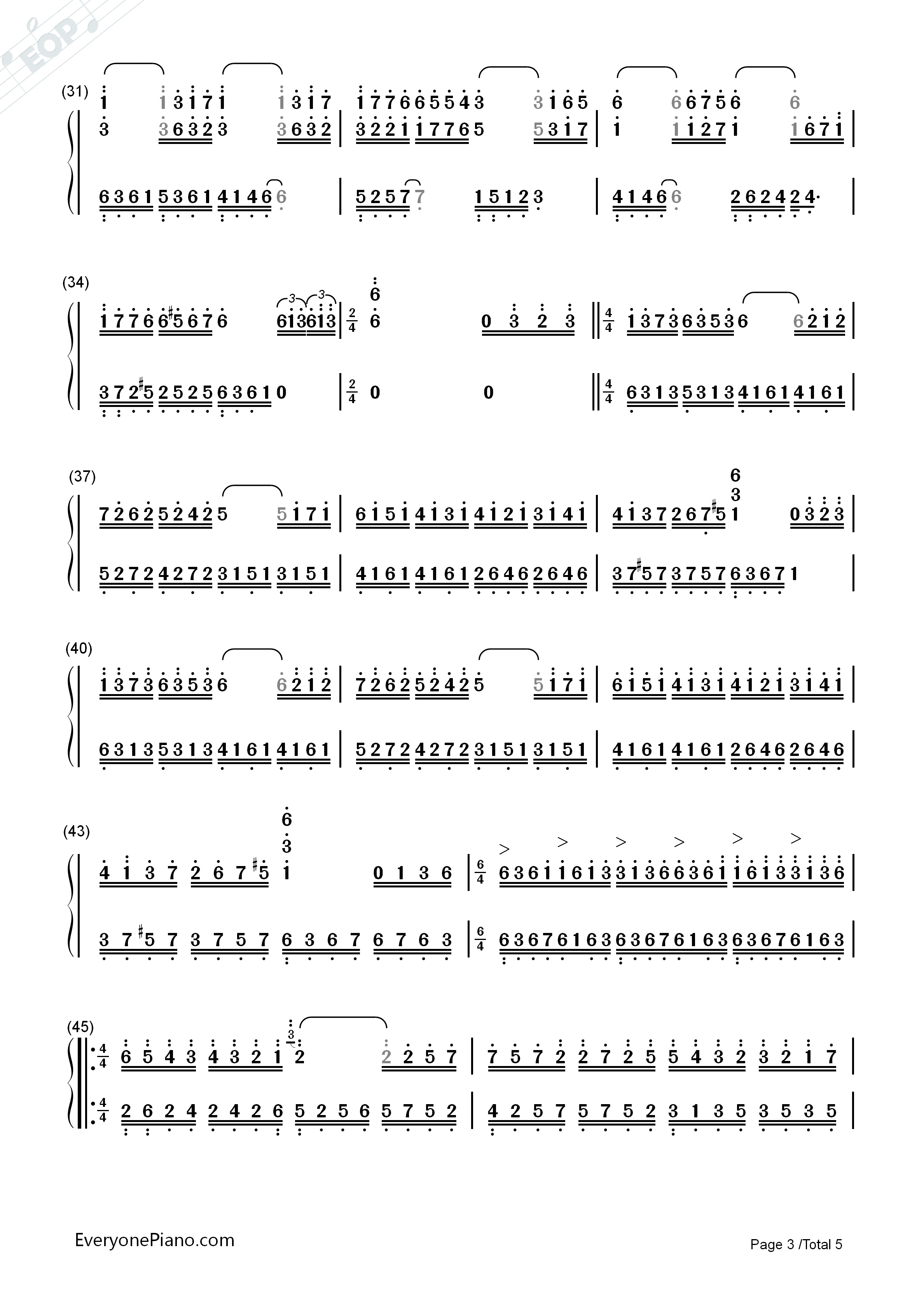 亲亲宝贝钢琴简谱_理查德•克莱德曼演唱