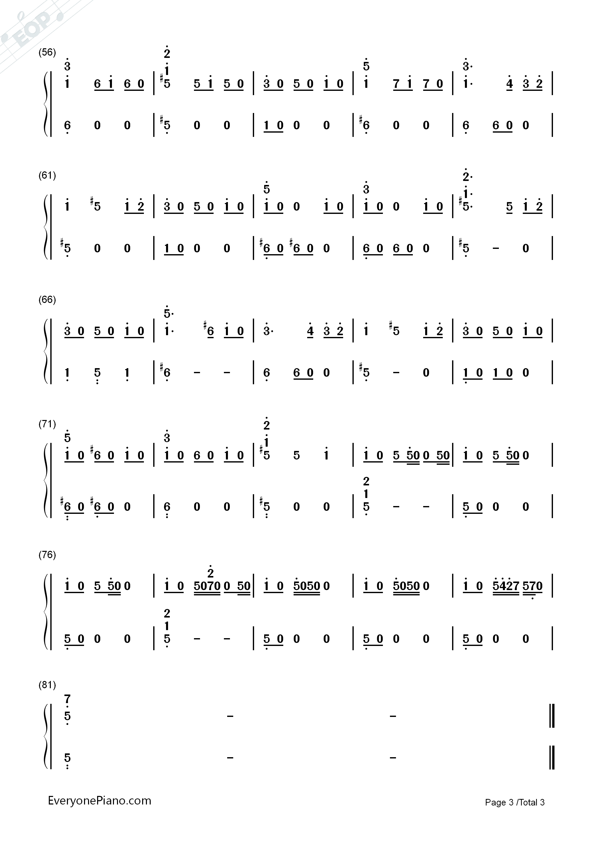 糸守高校钢琴简谱_RADWIMPS演唱