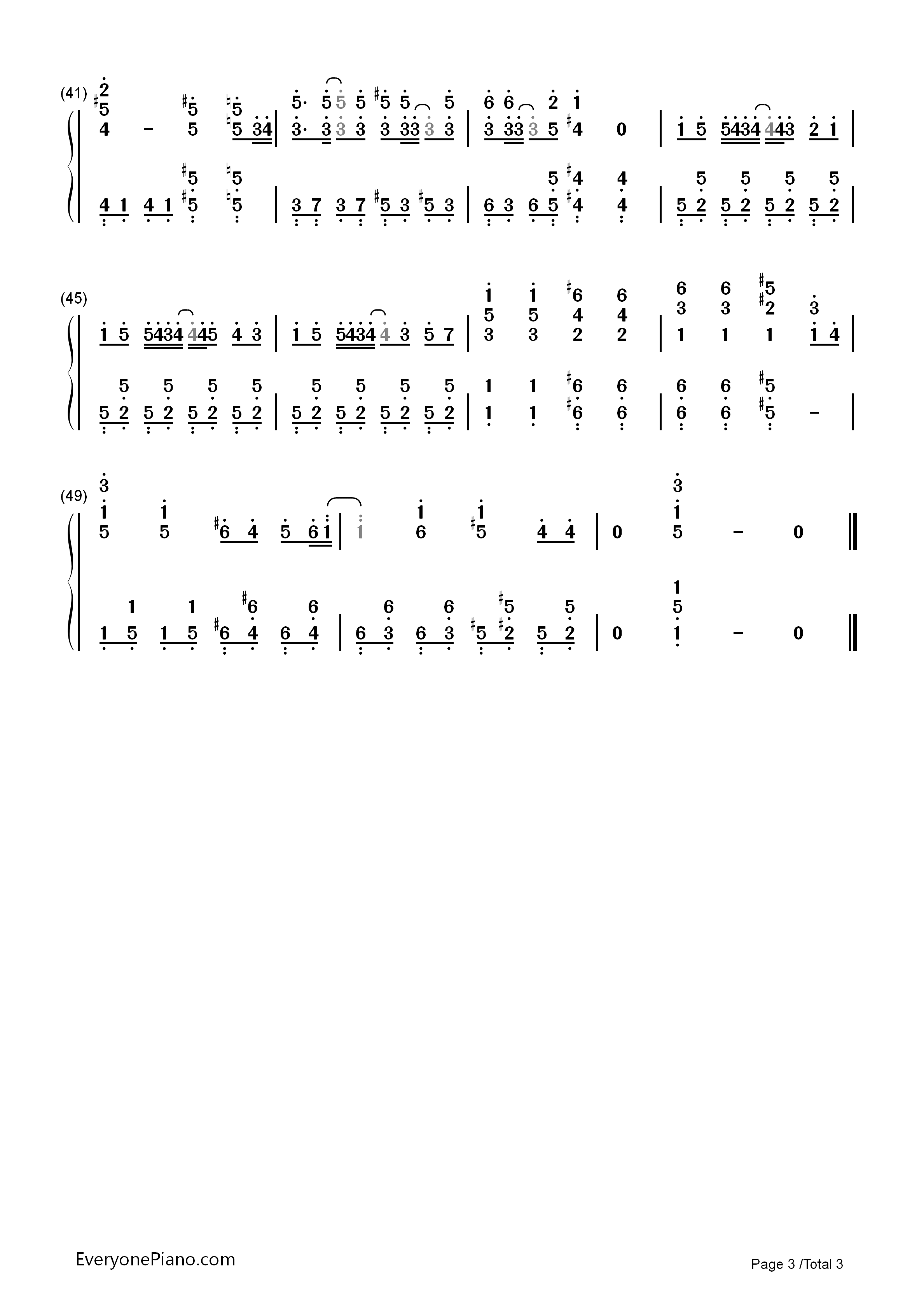 青空のラプソディ_钢琴简谱_Fhána演唱