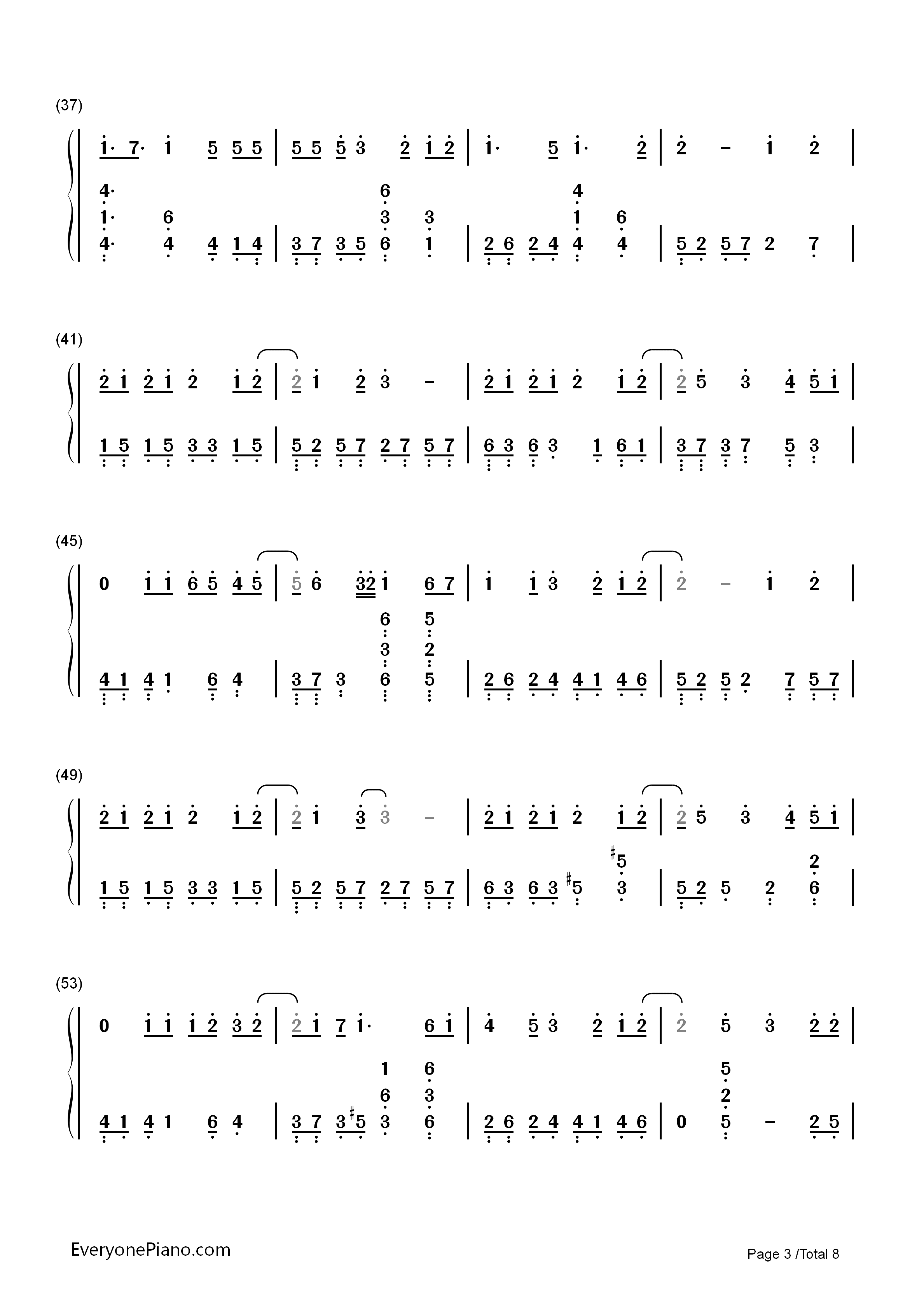 爱言叶Ⅱ钢琴简谱_初音ミク__初音未来演唱