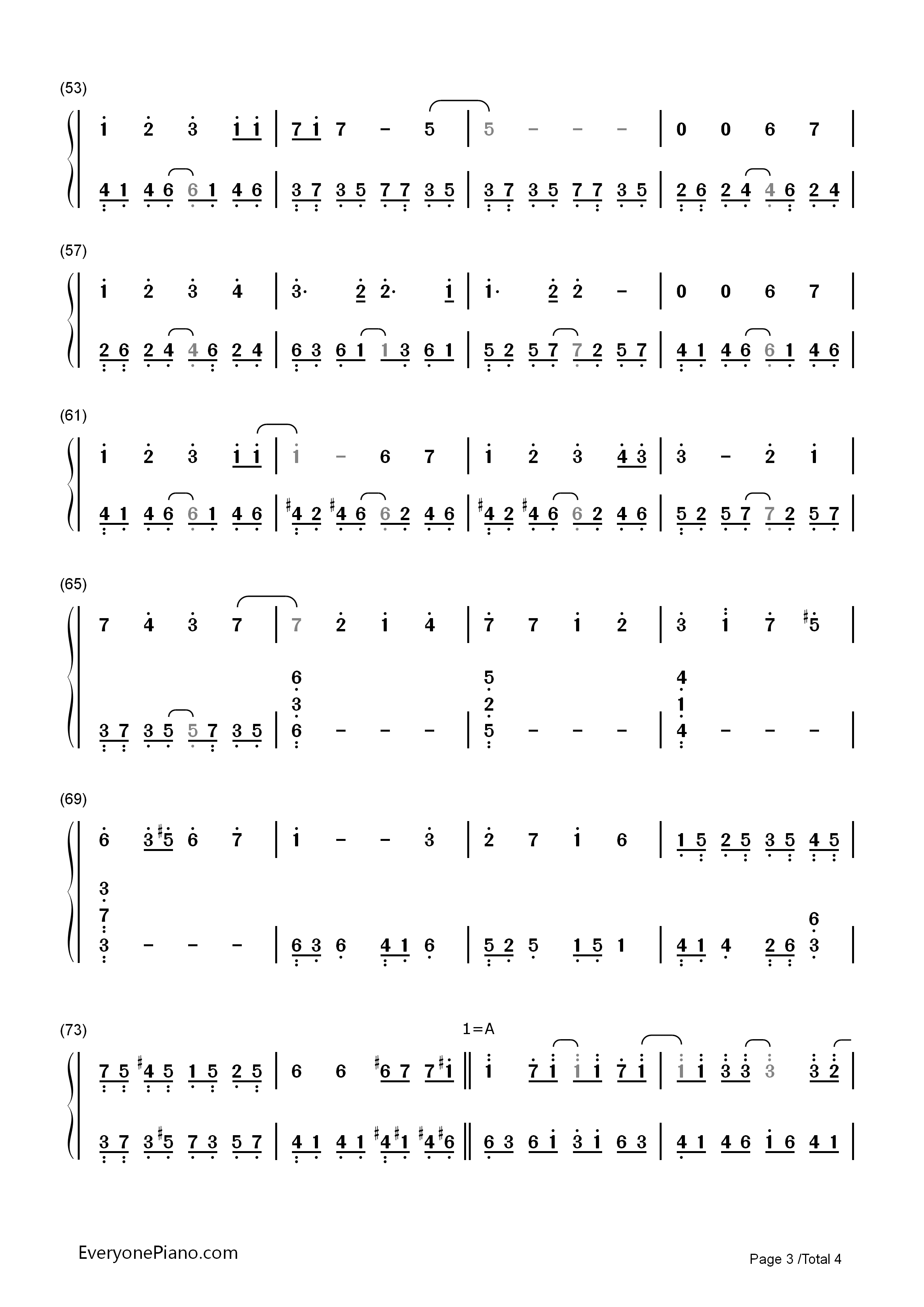 Paranoia钢琴简谱_初音ミクAppend演唱