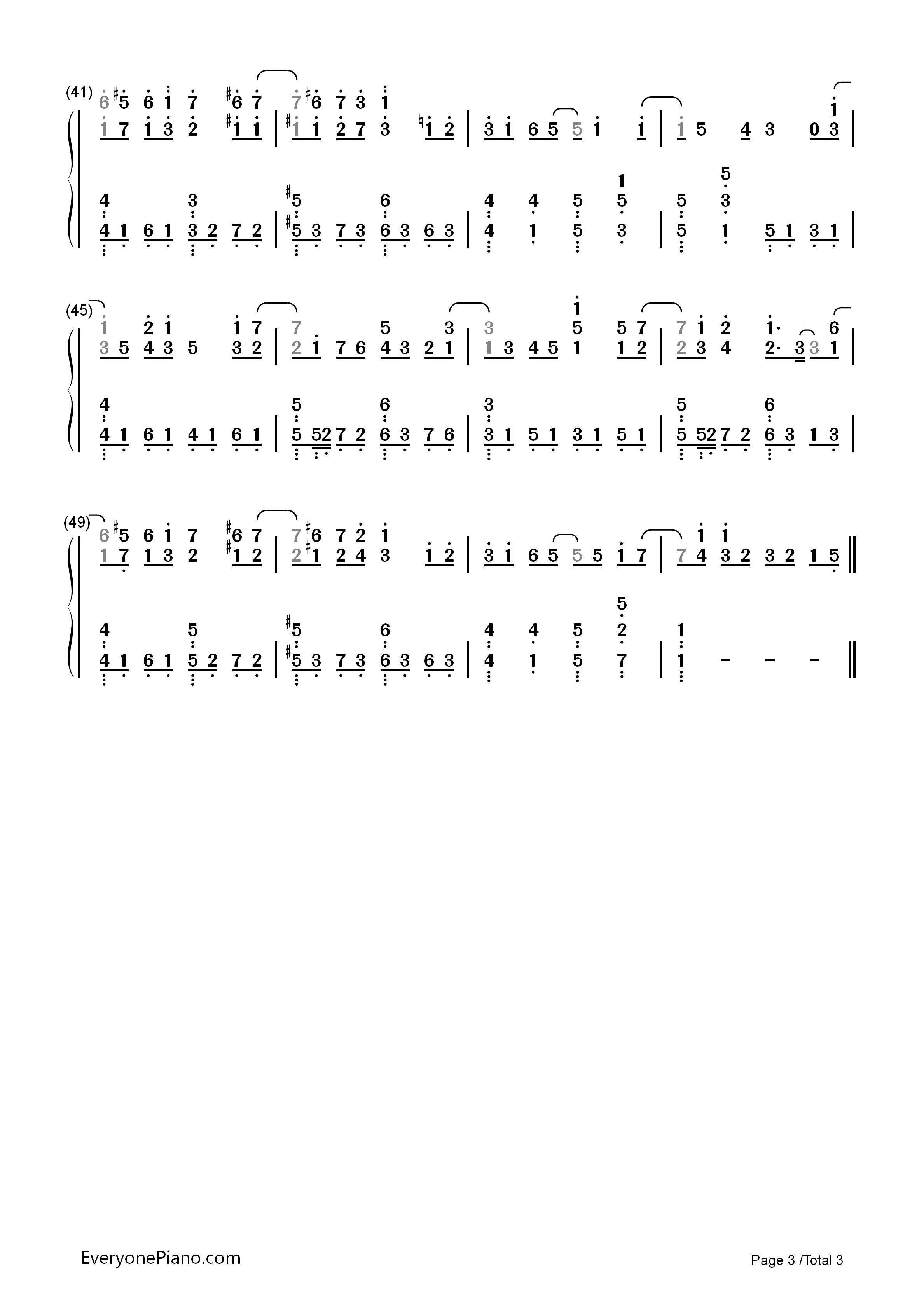 Ray钢琴简谱_Bump_of_Chicken_&_初音ミク演唱