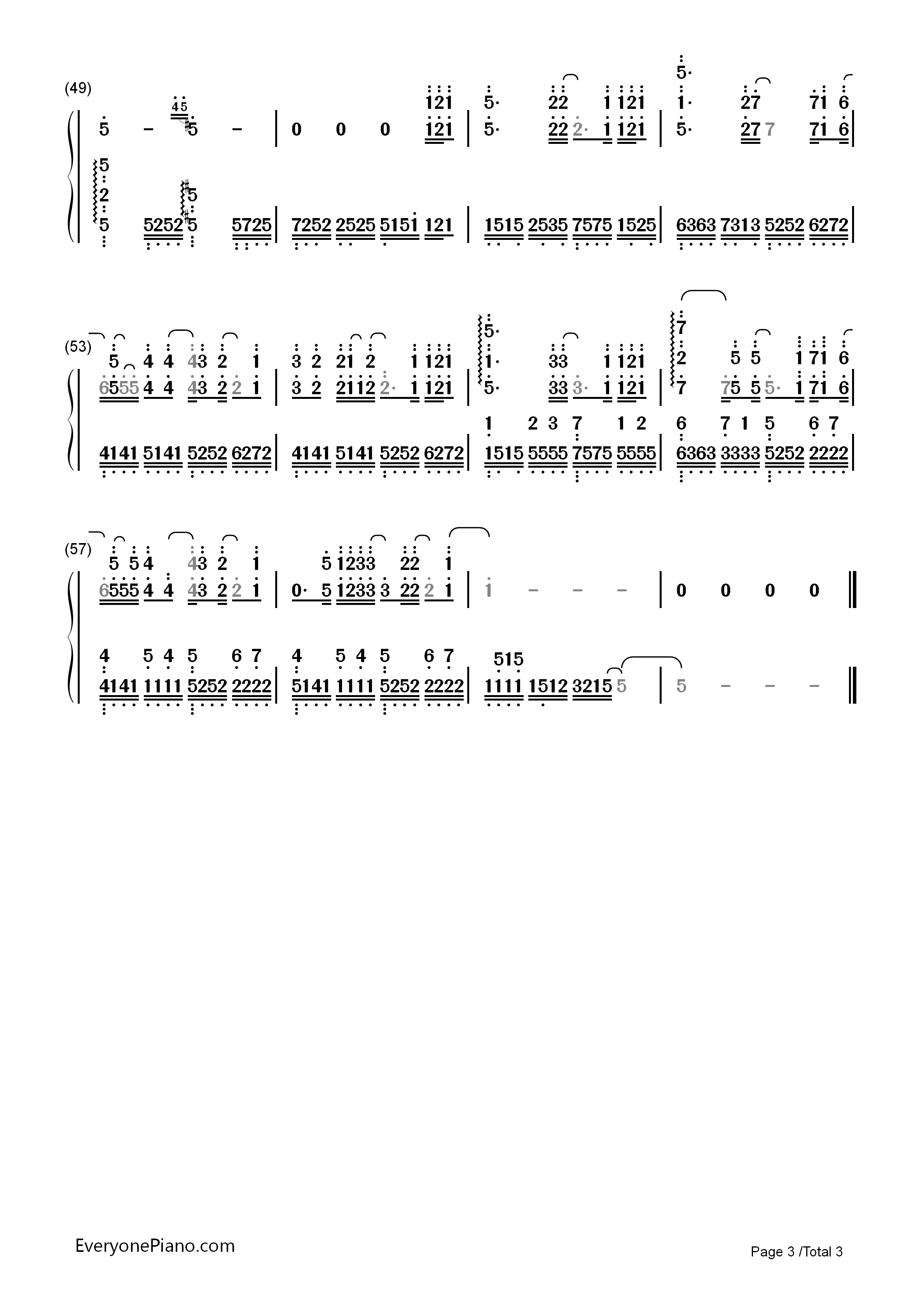 多远都要在一起钢琴简谱_邓紫棋演唱