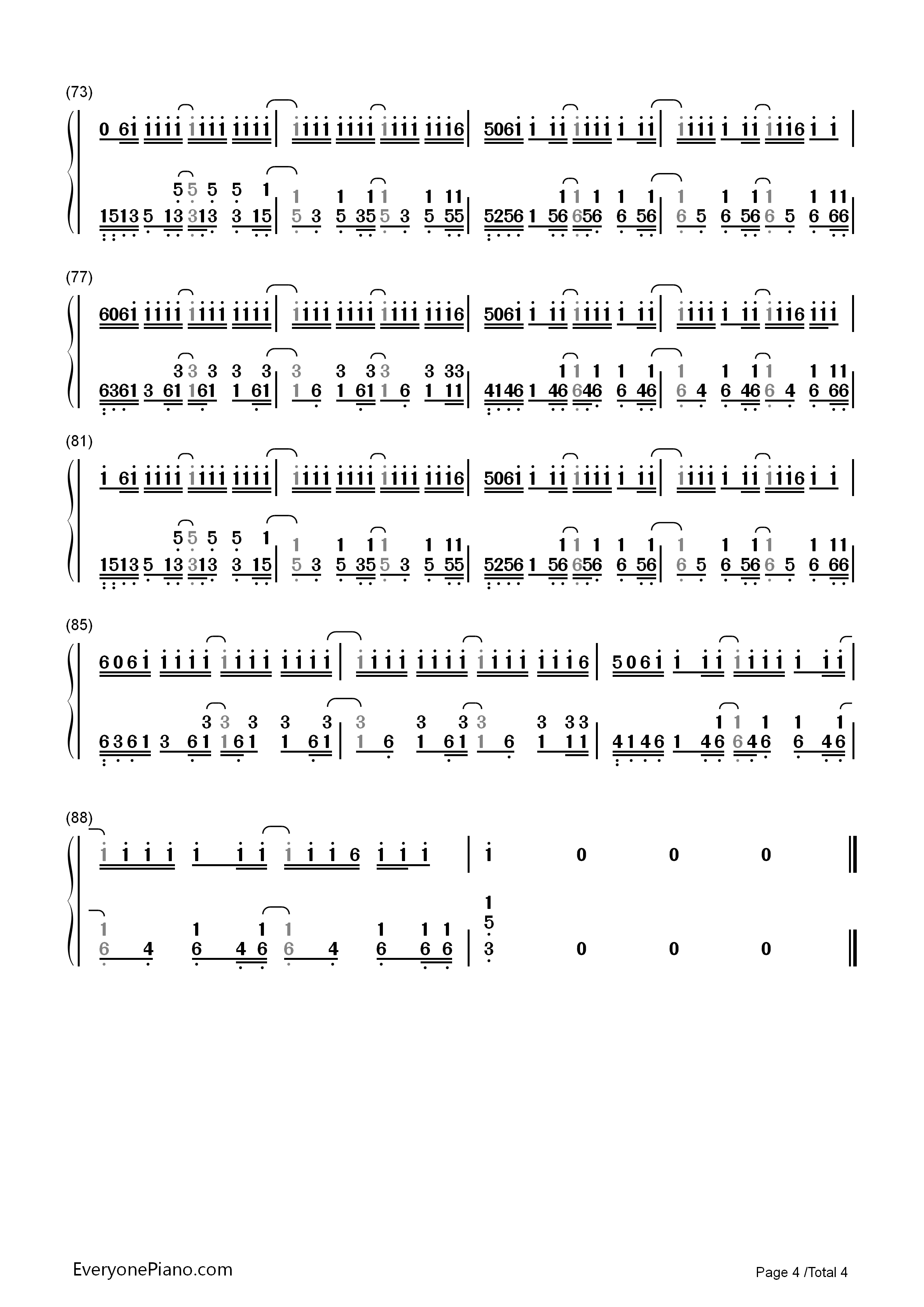 Out_of_the_Woods钢琴简谱_Taylor_Swift演唱