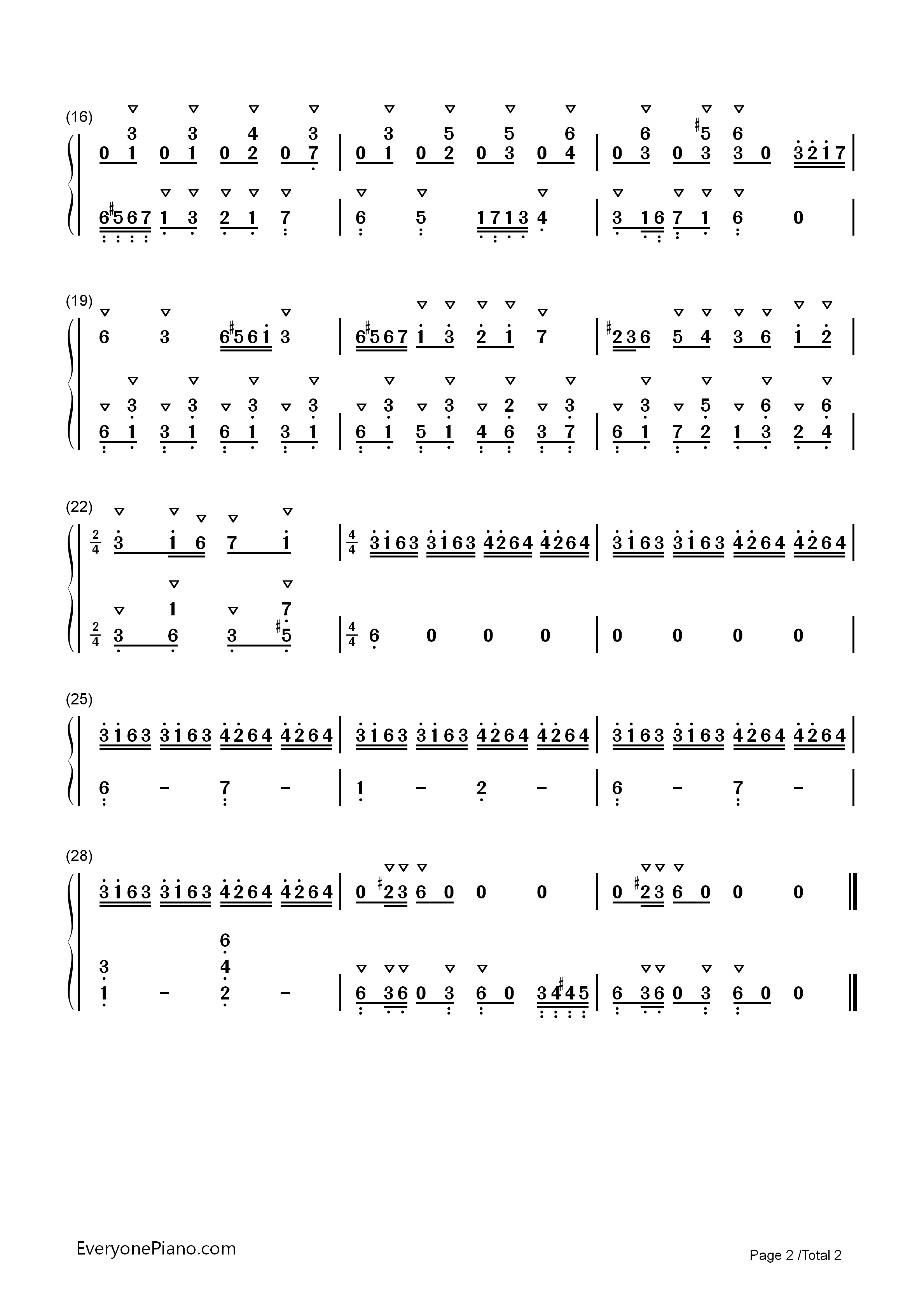 植物大战僵尸草地关卡背景音乐钢琴简谱_Laura_Shigihara演唱