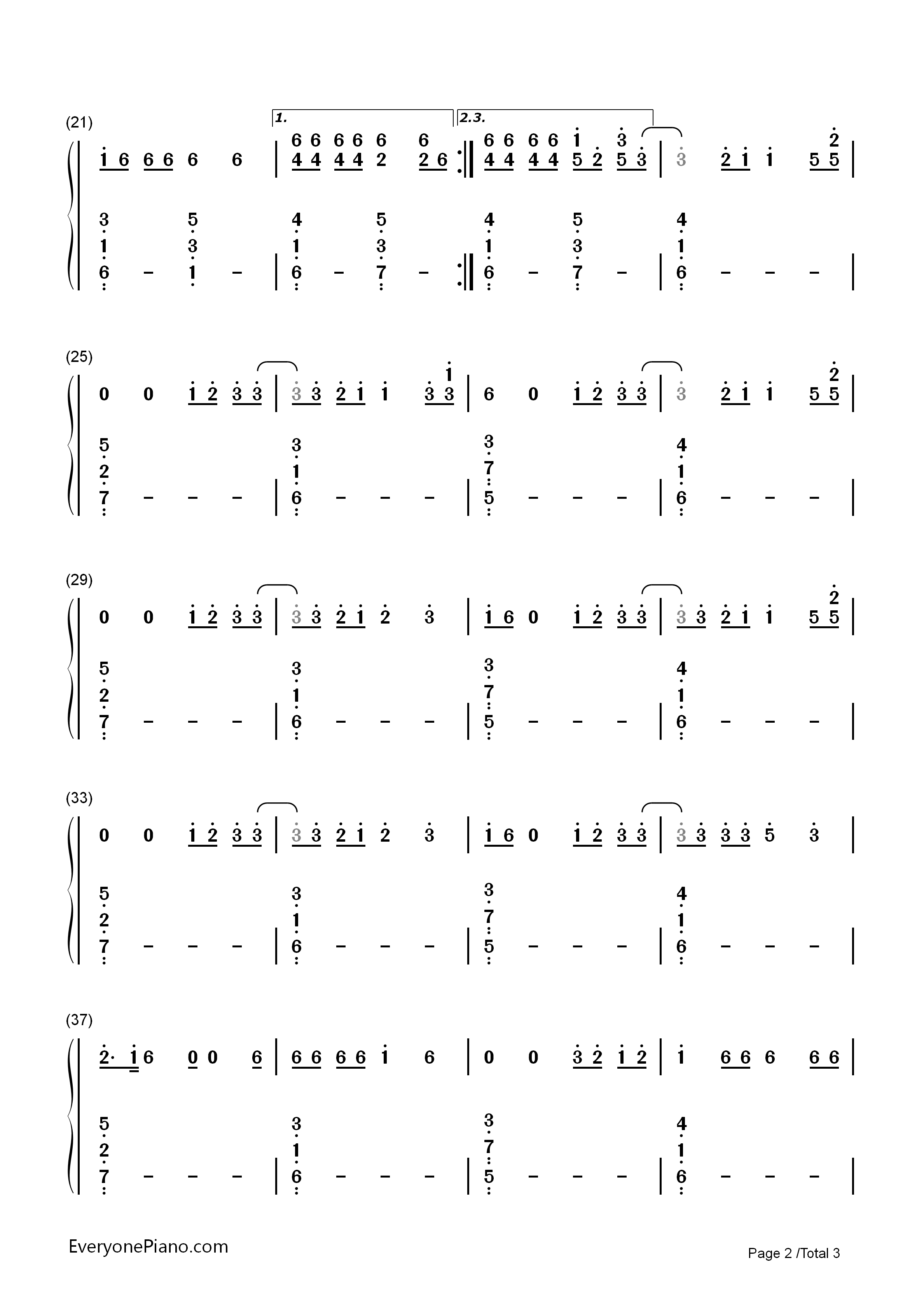 HandClap钢琴简谱_Fitz_and_The_Tantrums演唱